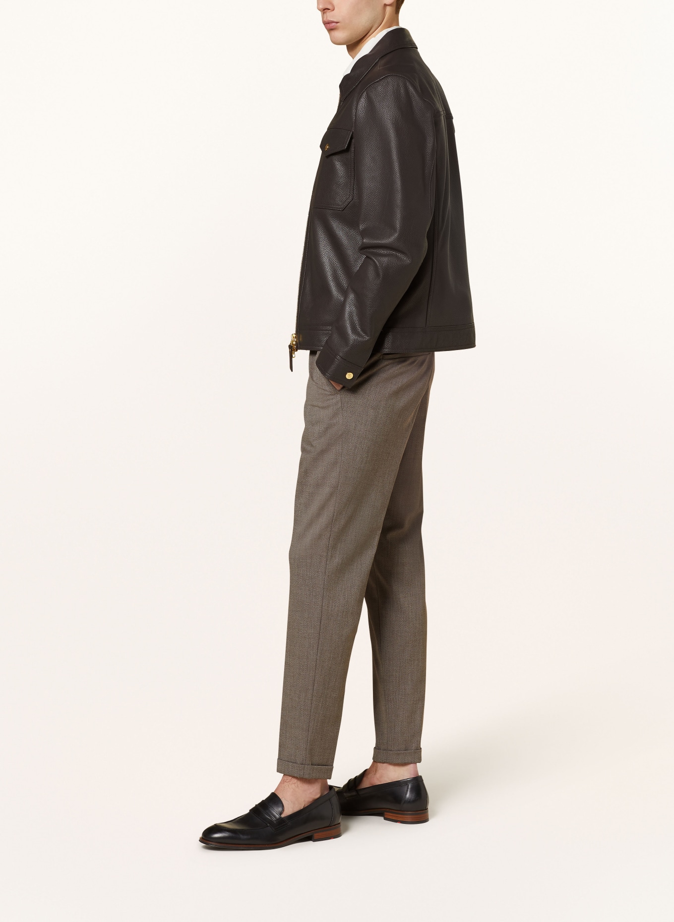 CINQUE Trousers CIBODO extra slim fit, Color: BROWN (Image 4)