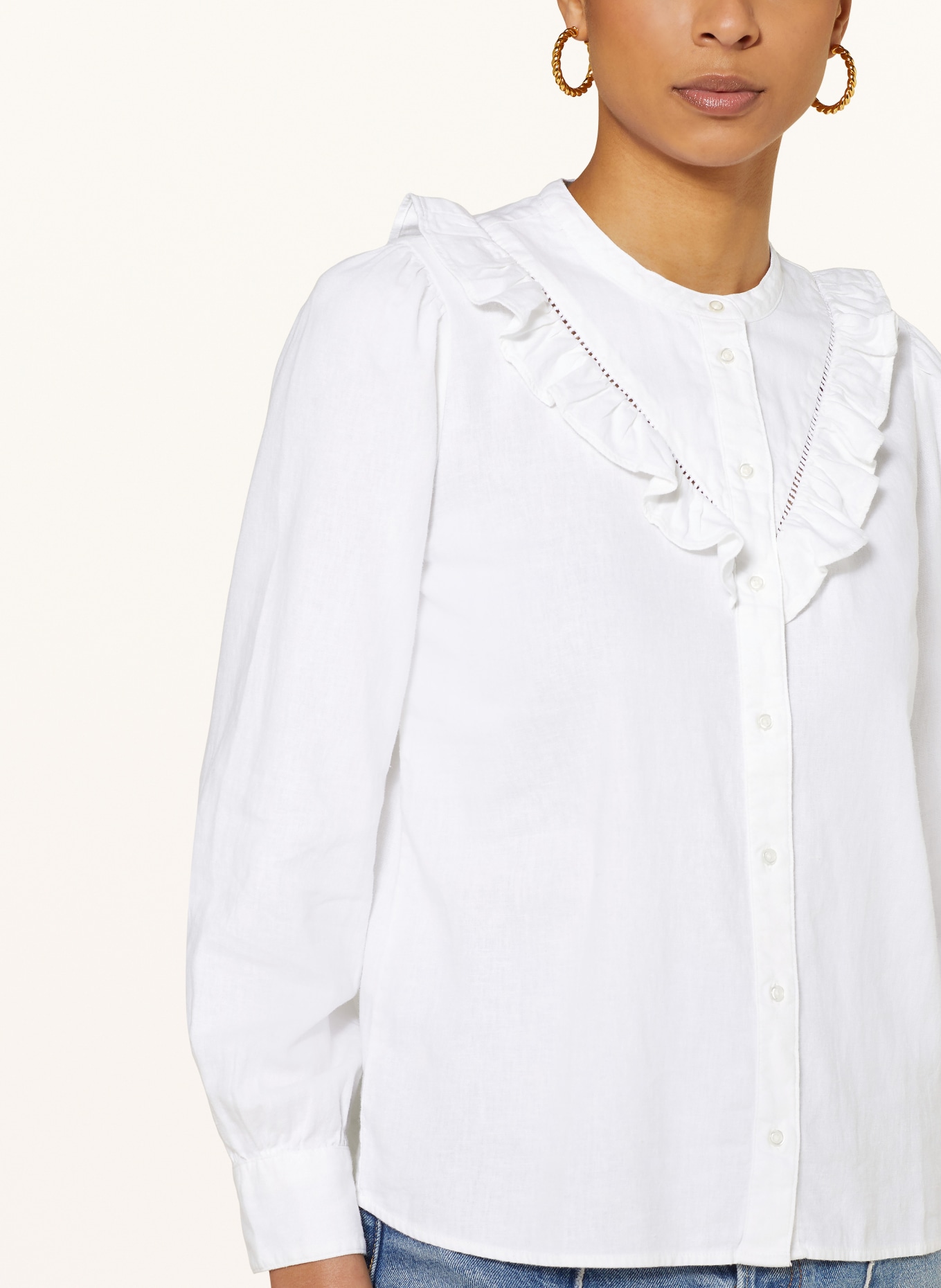 Levi's® Blouse CARINNA with linen, Color: WHITE (Image 4)
