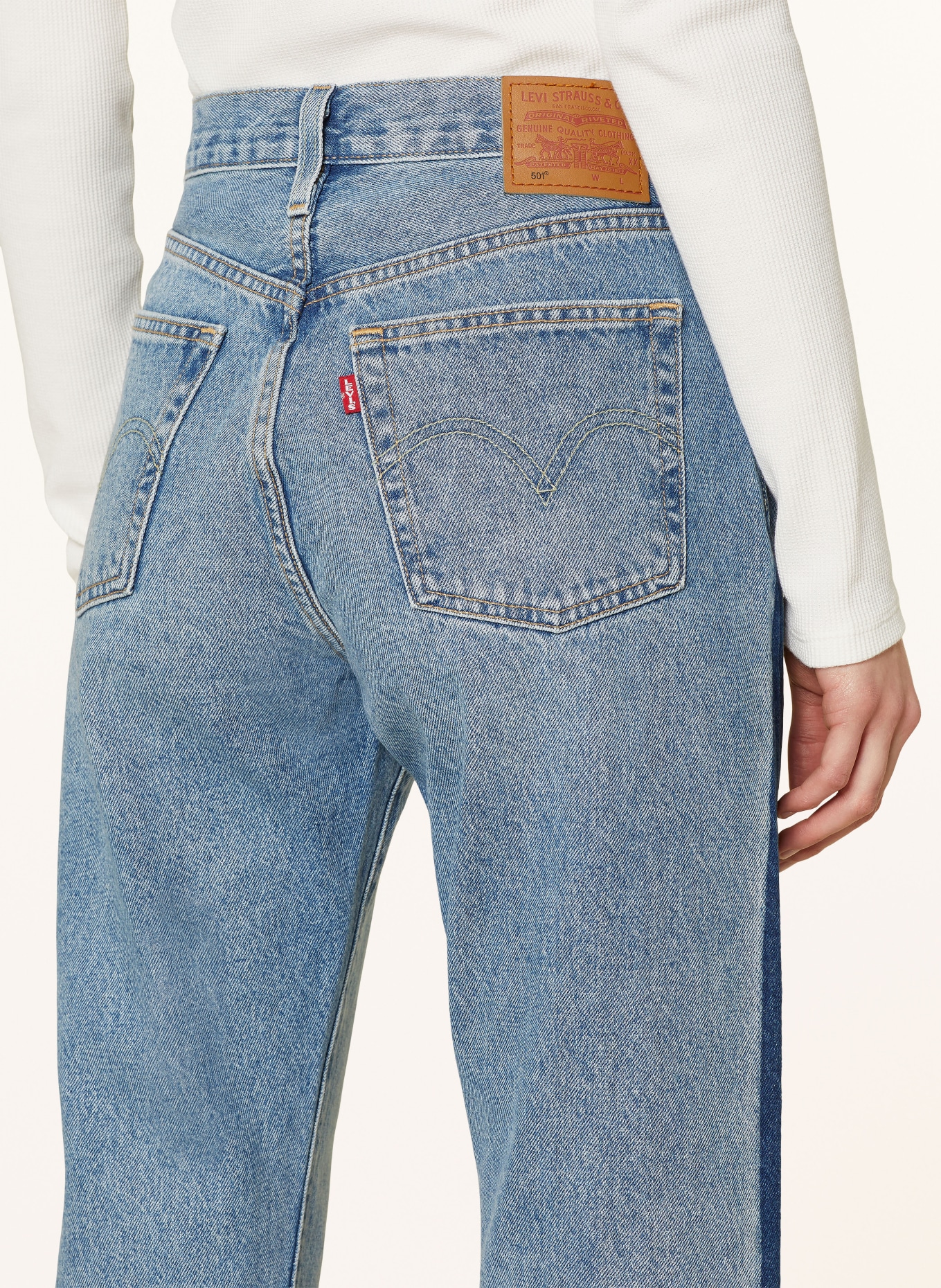 Levi's® Straight jeans 501 CROP, Color: 16 Med Indigo - Worn In (Image 5)