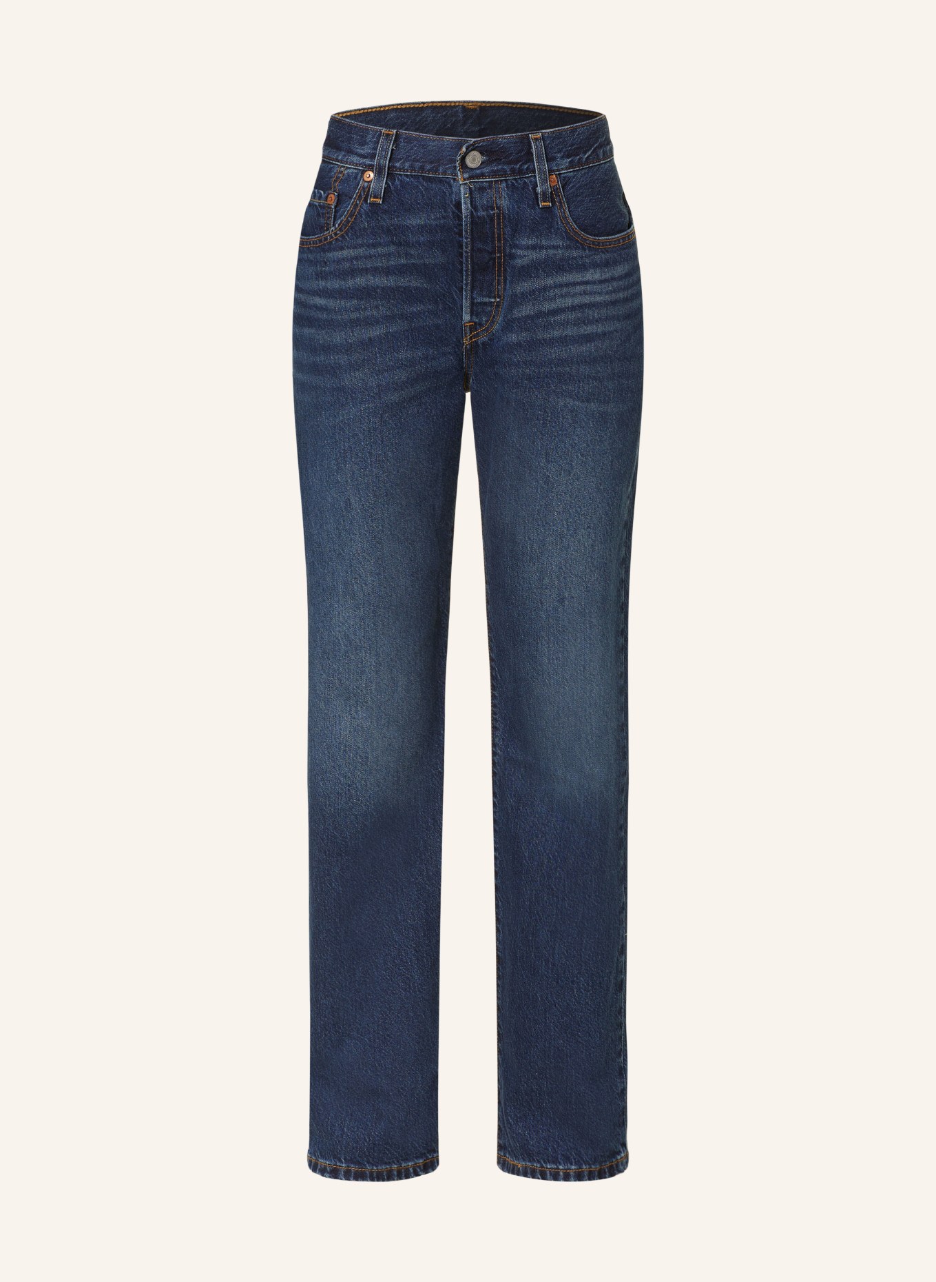 Levi's® Straight jeans 501, Color: 00 Dark Indigo - Worn In (Image 1)