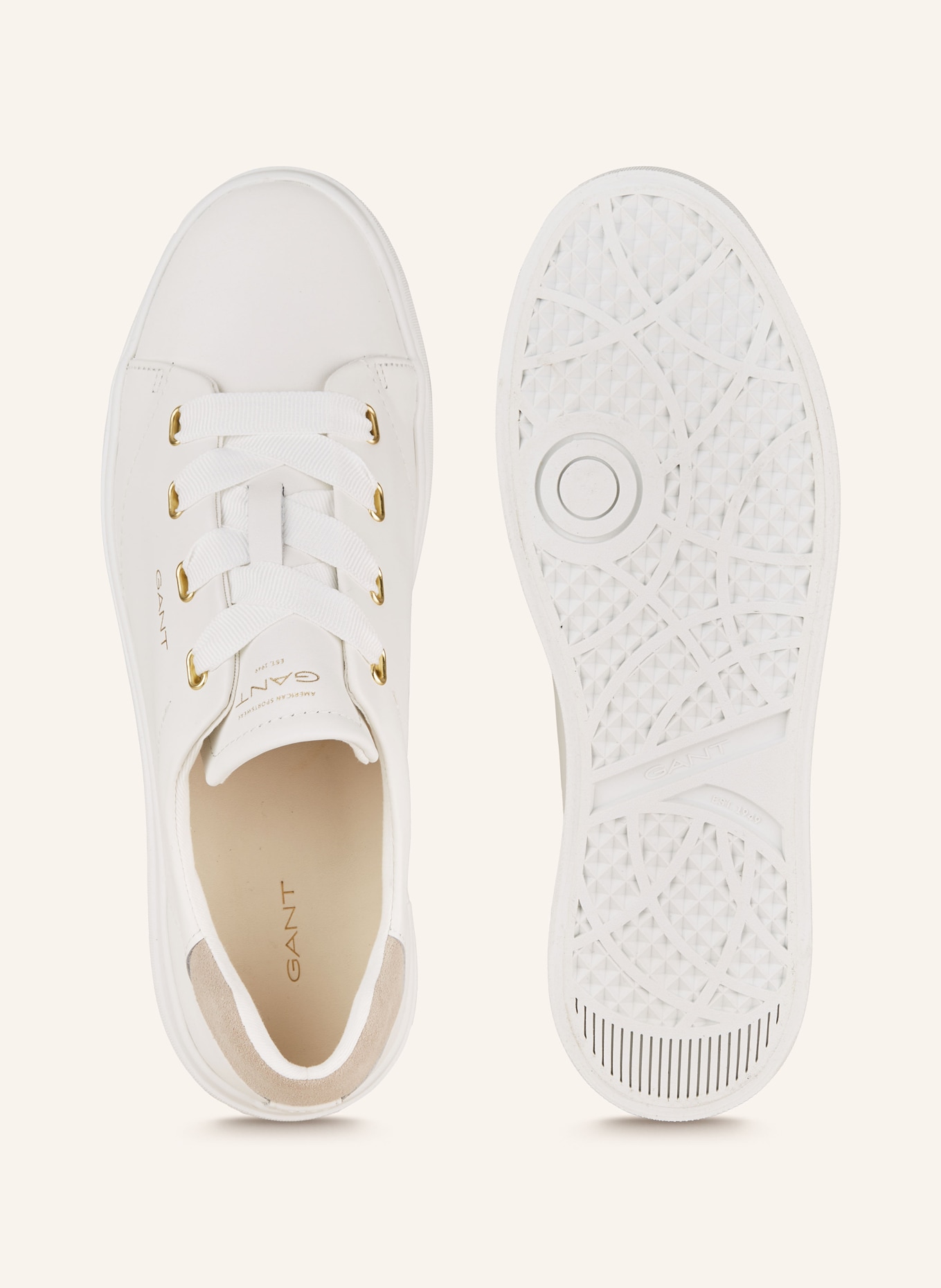 GANT Sneakers AVONA, Color: WHITE/ TAUPE (Image 5)