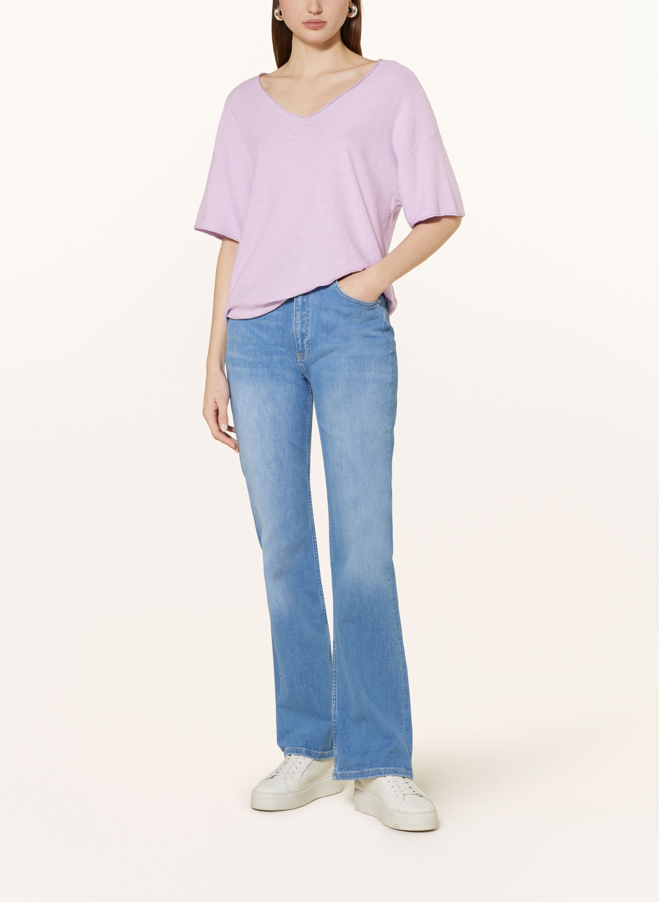 darling harbour Knit shirt, Color: LIGHT PURPLE (Image 2)