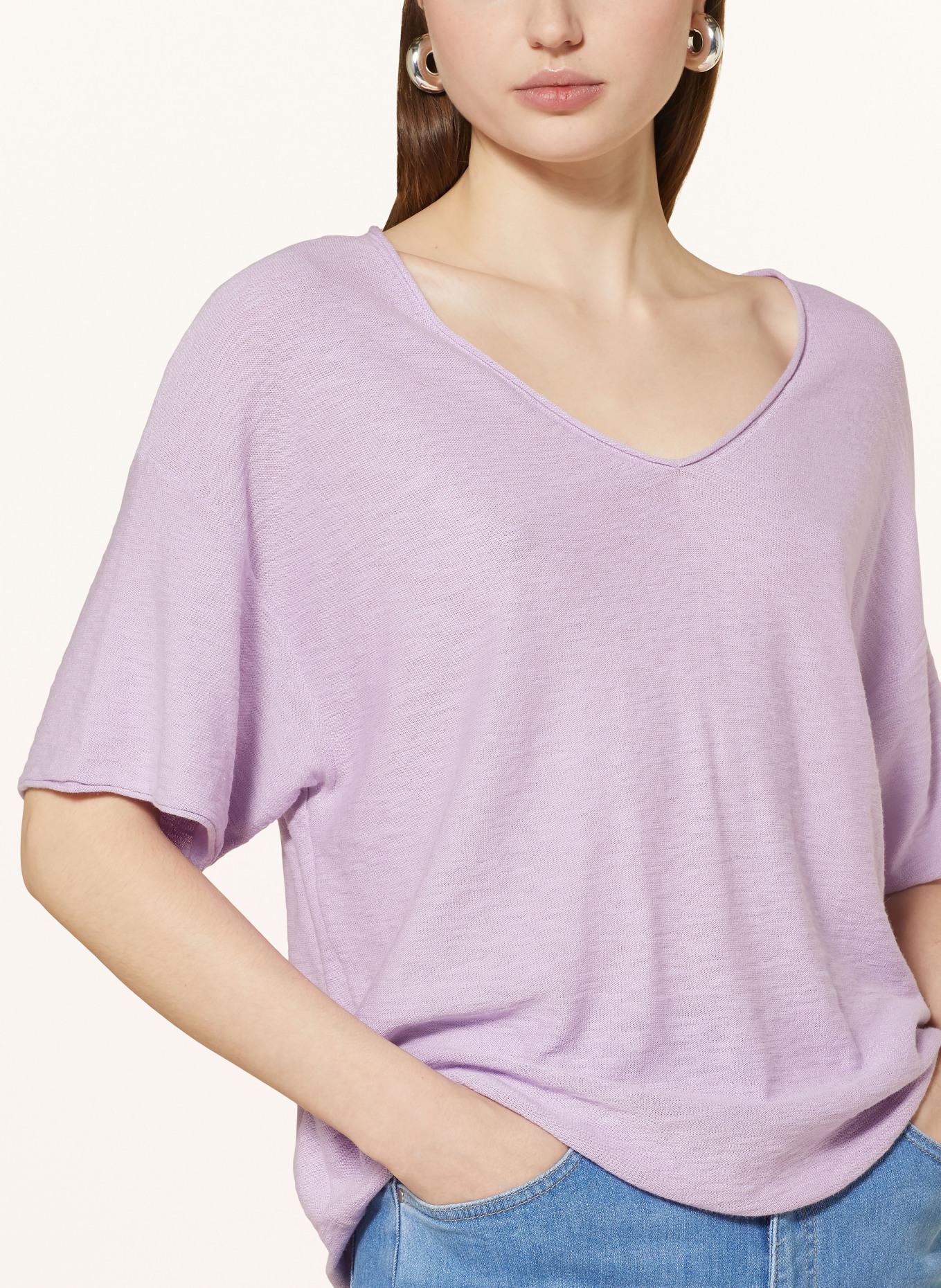 darling harbour Knit shirt, Color: LIGHT PURPLE (Image 4)