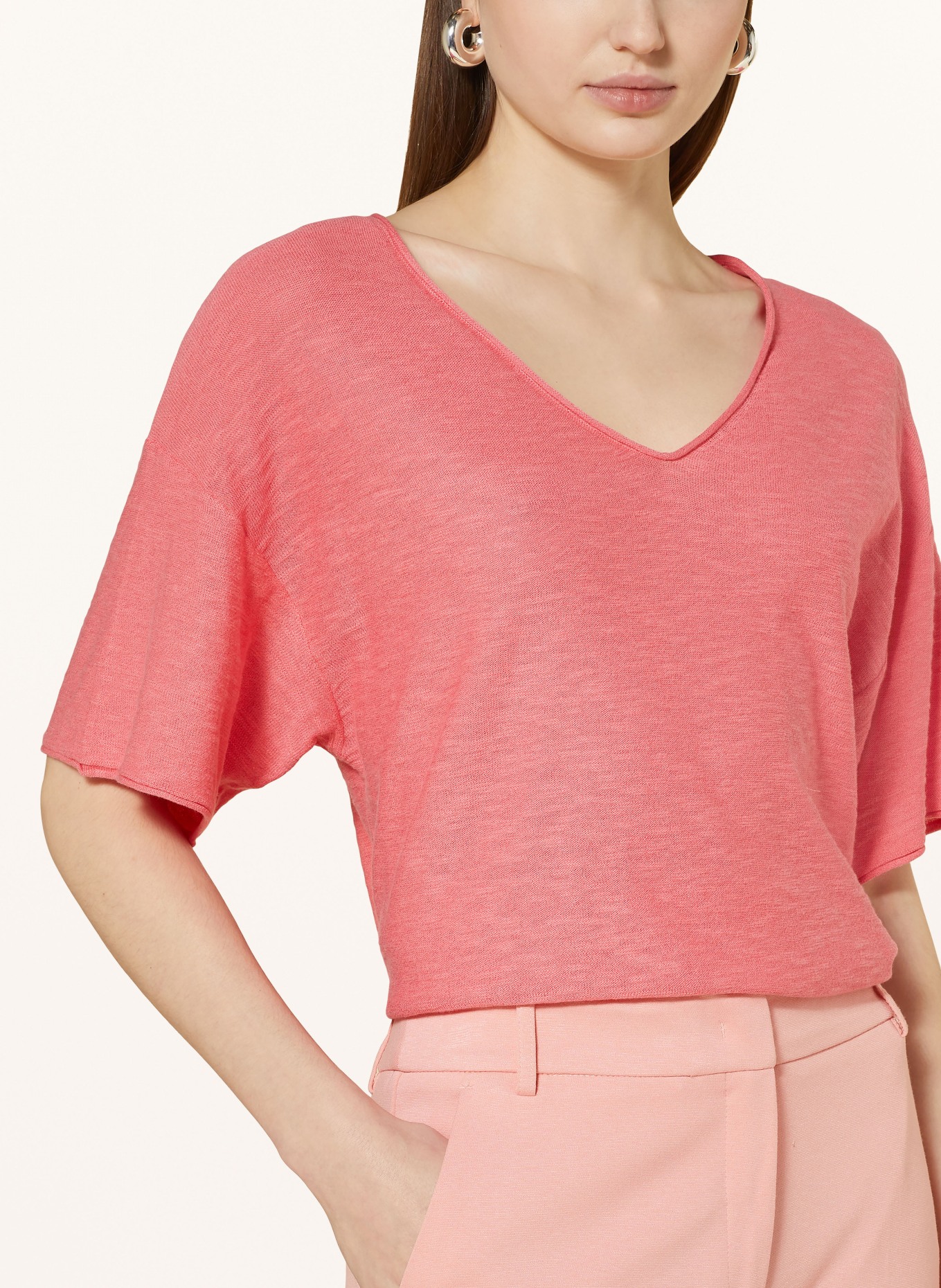 darling harbour Knit shirt, Color: LIGHT RED (Image 4)