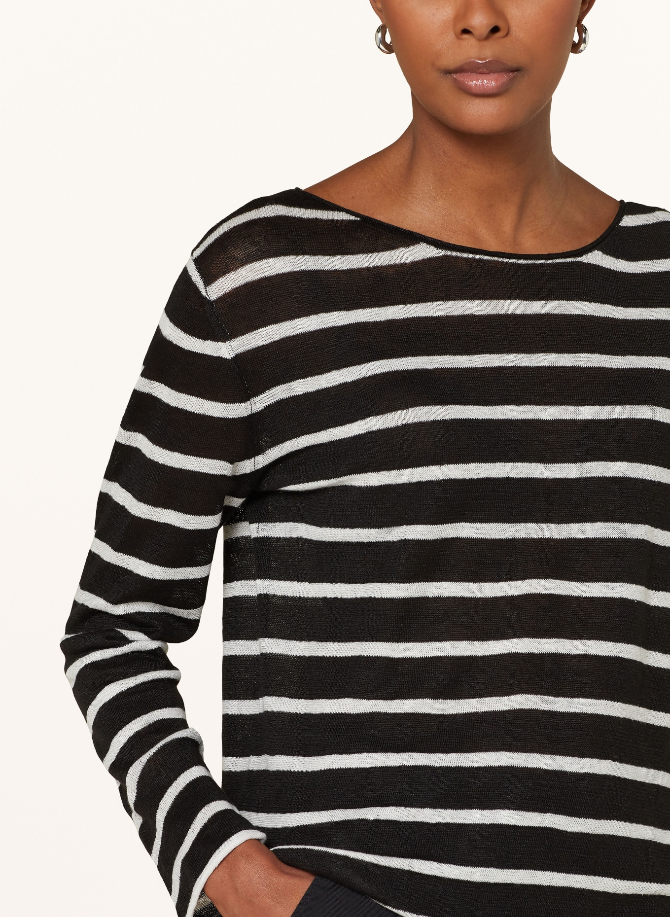 darling harbour Sweater, Color: SCHWARZ / OFFWHITE (Image 4)