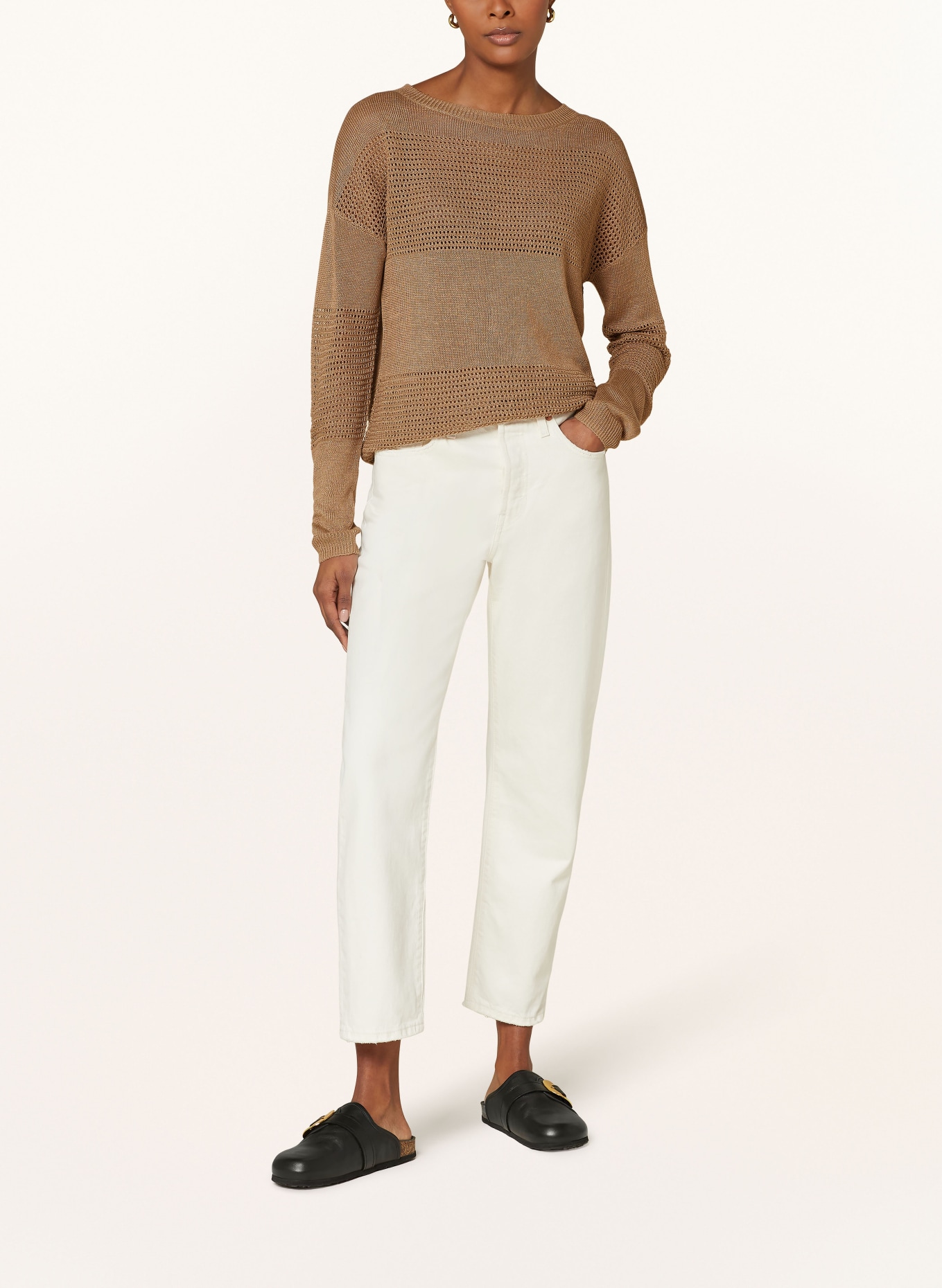 darling harbour Linen sweater, Color: TAUPE (Image 2)
