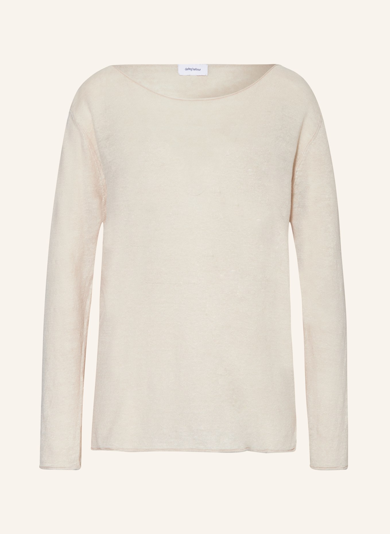 darling harbour Linen sweater, Color: SAND (Image 1)
