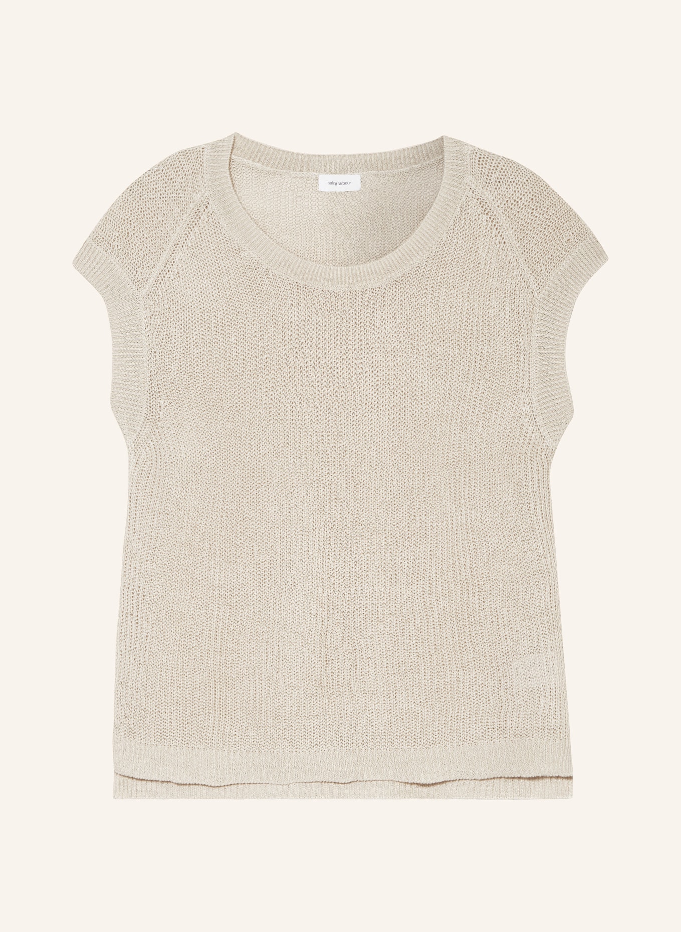 darling harbour Knit shirt in linen, Color: SAND (Image 1)
