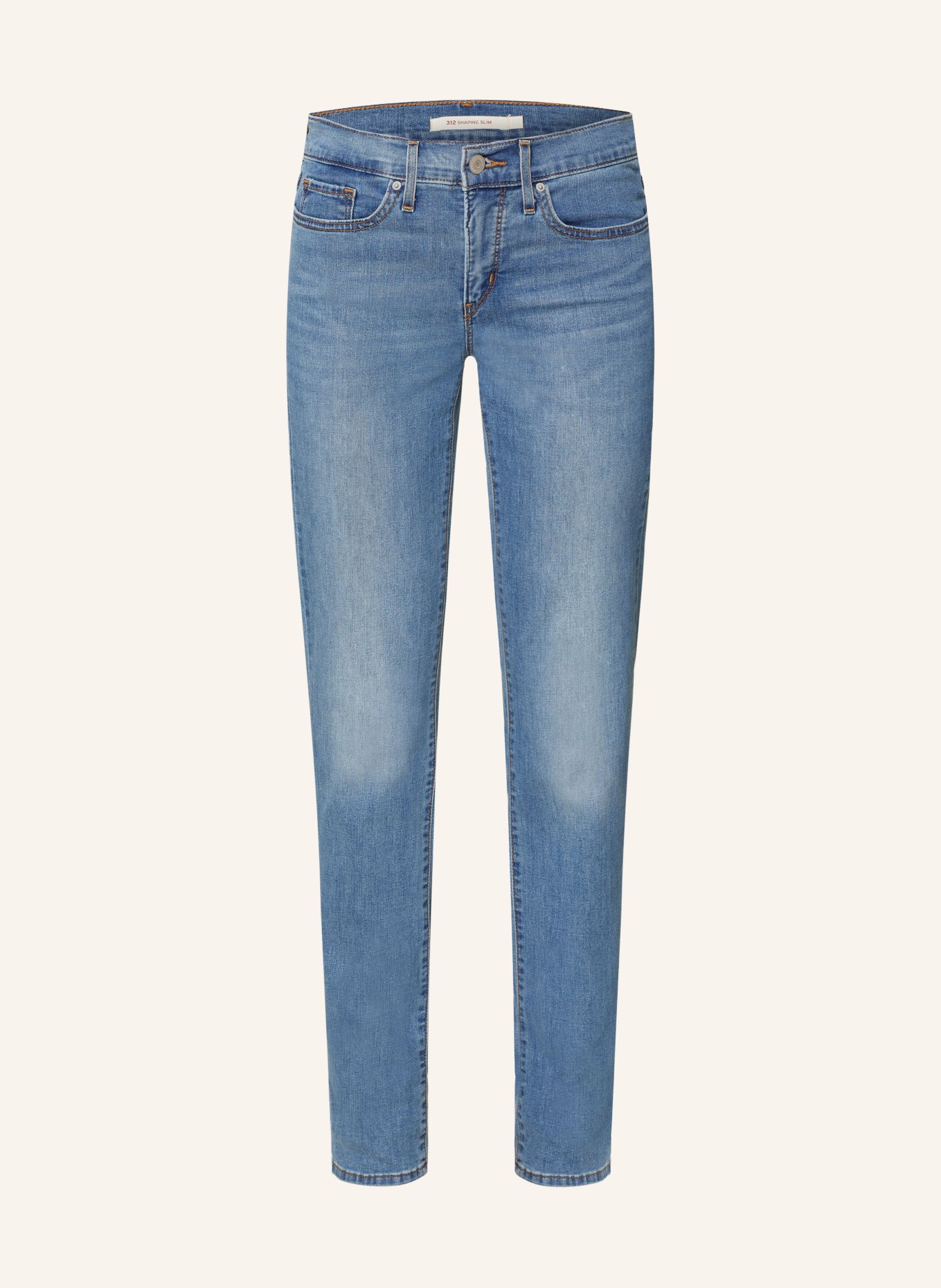 Levi's® Slim Fit Jeans 312 SHAPING, Farbe: 25 Med Indigo - Worn In (Bild 1)