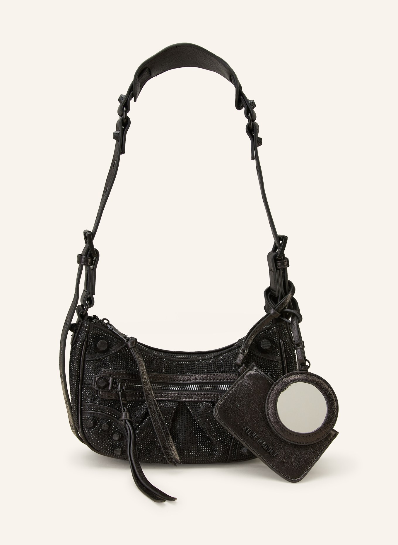 STEVE MADDEN Shoulder bag BGLOWY with decorative gems, Color: BLACK (Image 1)