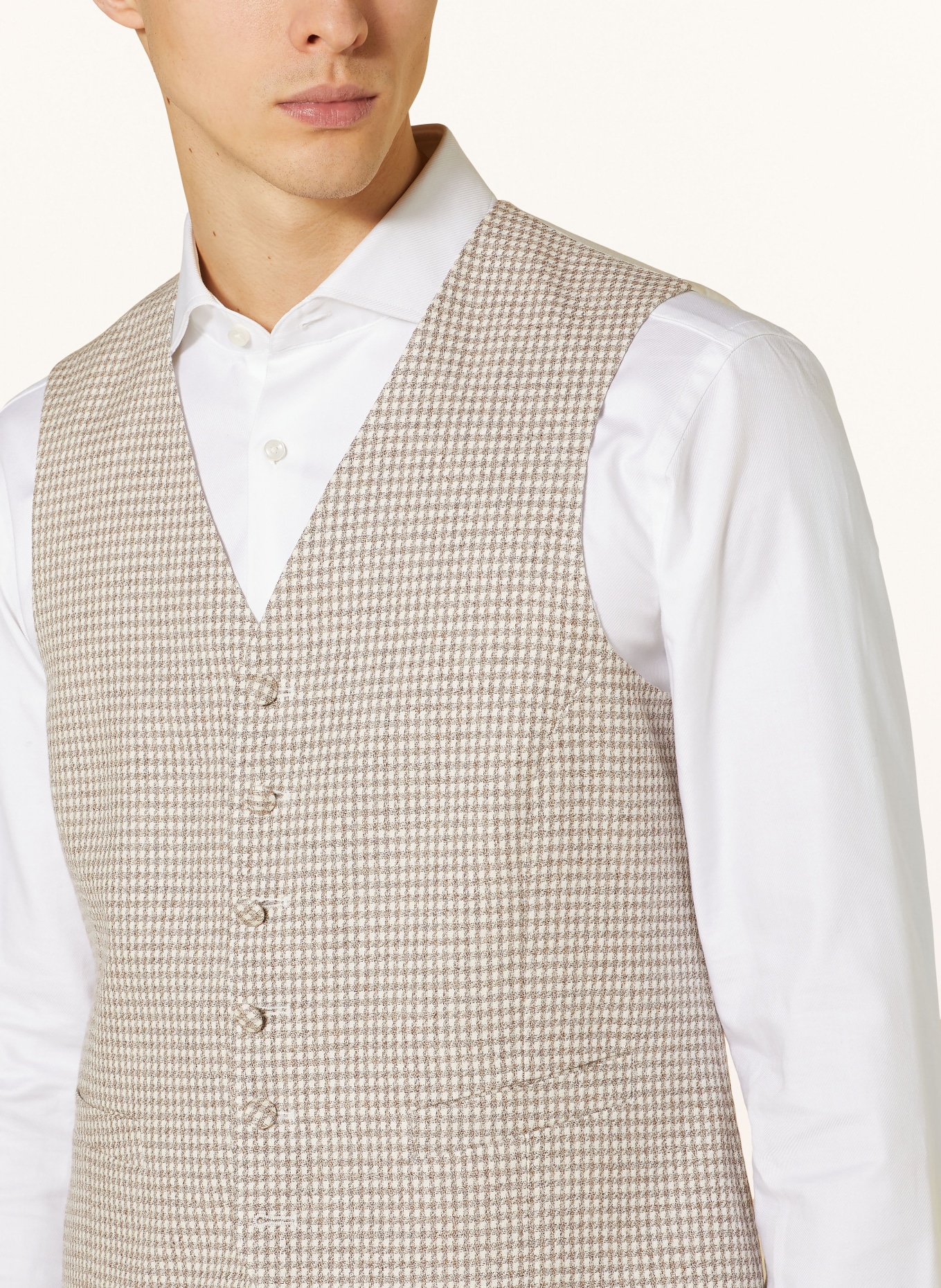 JOOP! Suit vest WEAZER extra slim fit, Color: 265 Medium Beige               265 (Image 5)