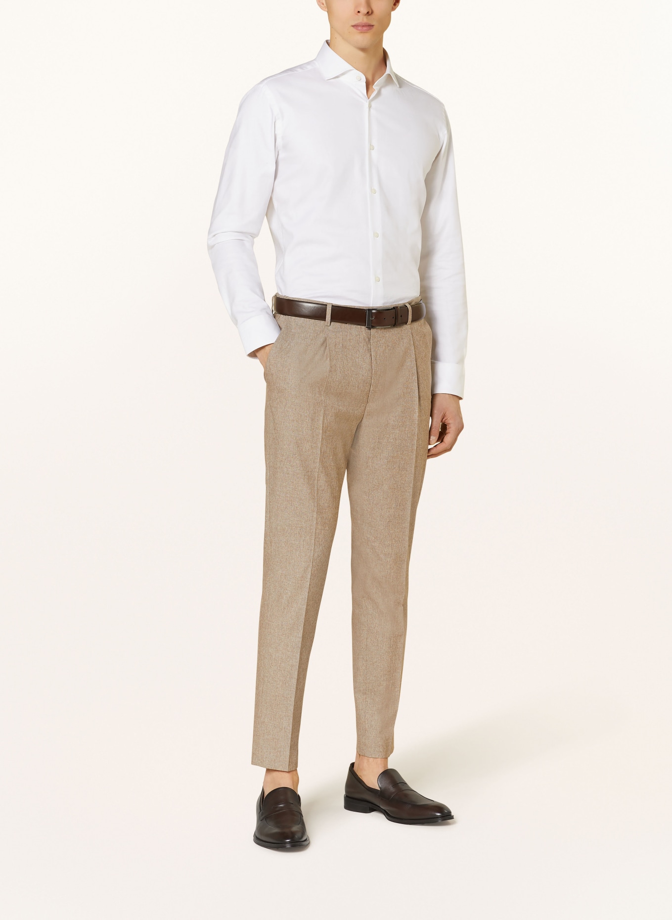 JOOP! Suit trousers BIRD extra slim fit, Color: 250 Dark Beige                 250 (Image 3)