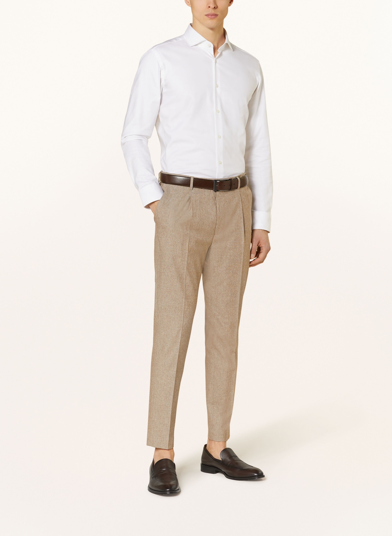 JOOP! Spodnie garniturowe BIRD extra slim fit: 250 Dark Beige                 250