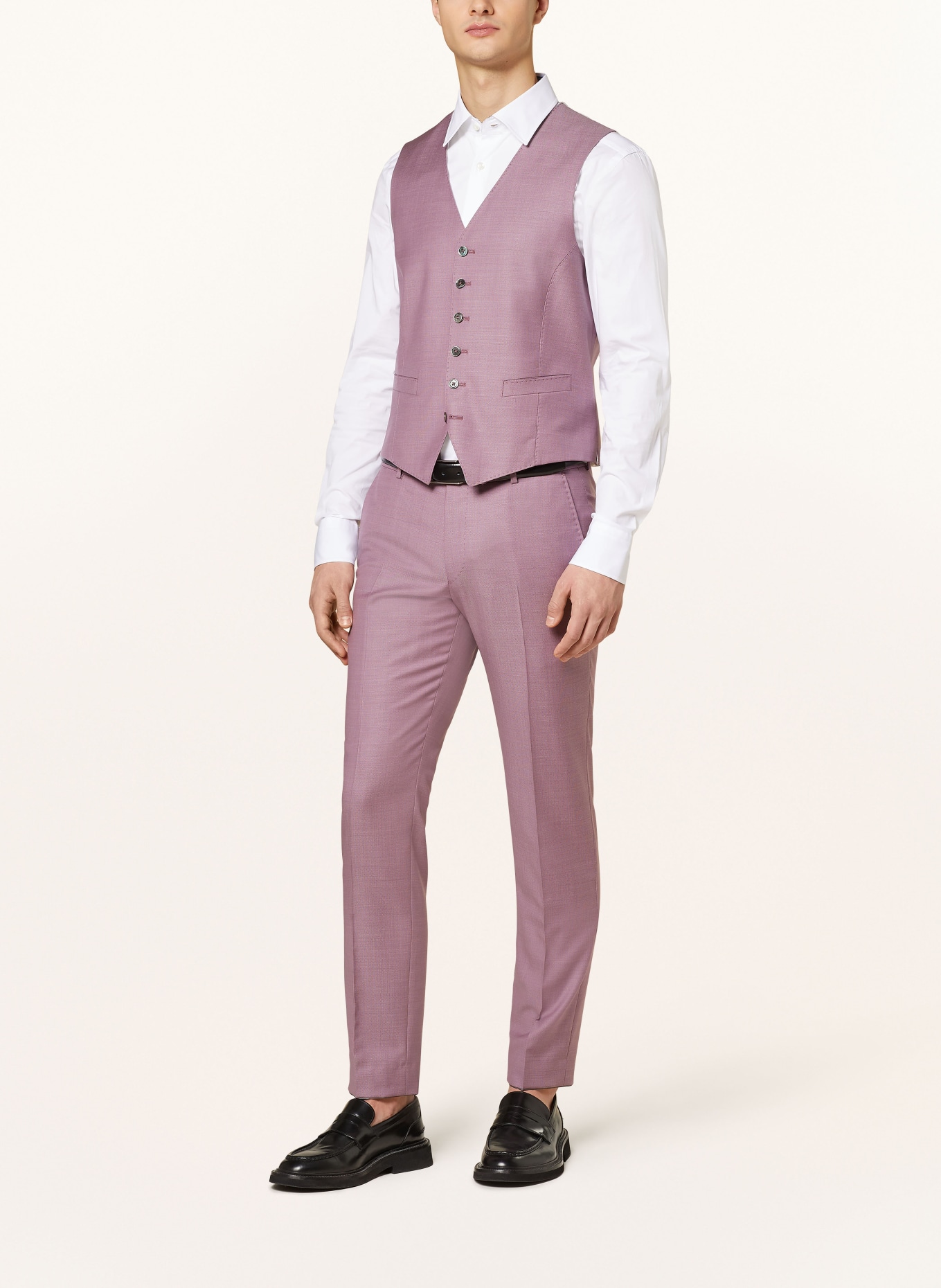JOOP! Anzugweste WEAZER Slim Fit, Farbe: 650 Dark Pink                  650 (Bild 3)