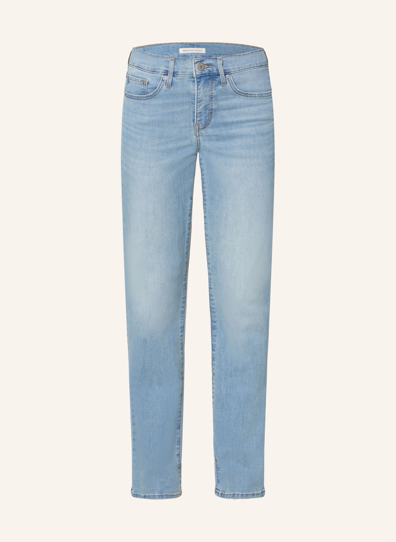 Levi's® Straight Jeans 314 SHAPING, Farbe: 00 Light Indigo - Worn In (Bild 1)