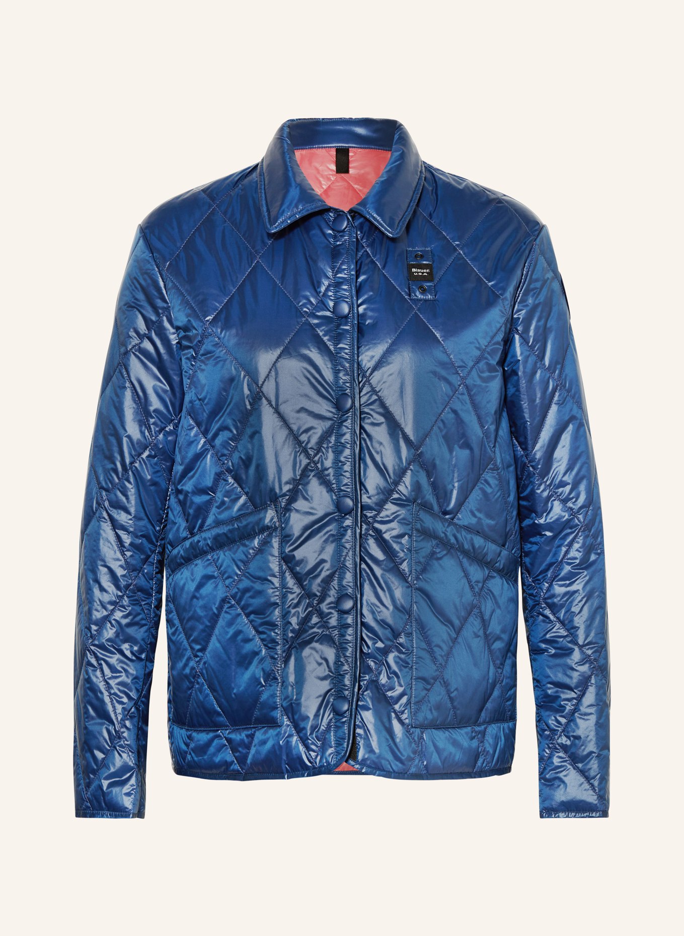 Blauer Quilted jacket with SORONA® AURA insulation, Color: BLUE (Image 1)