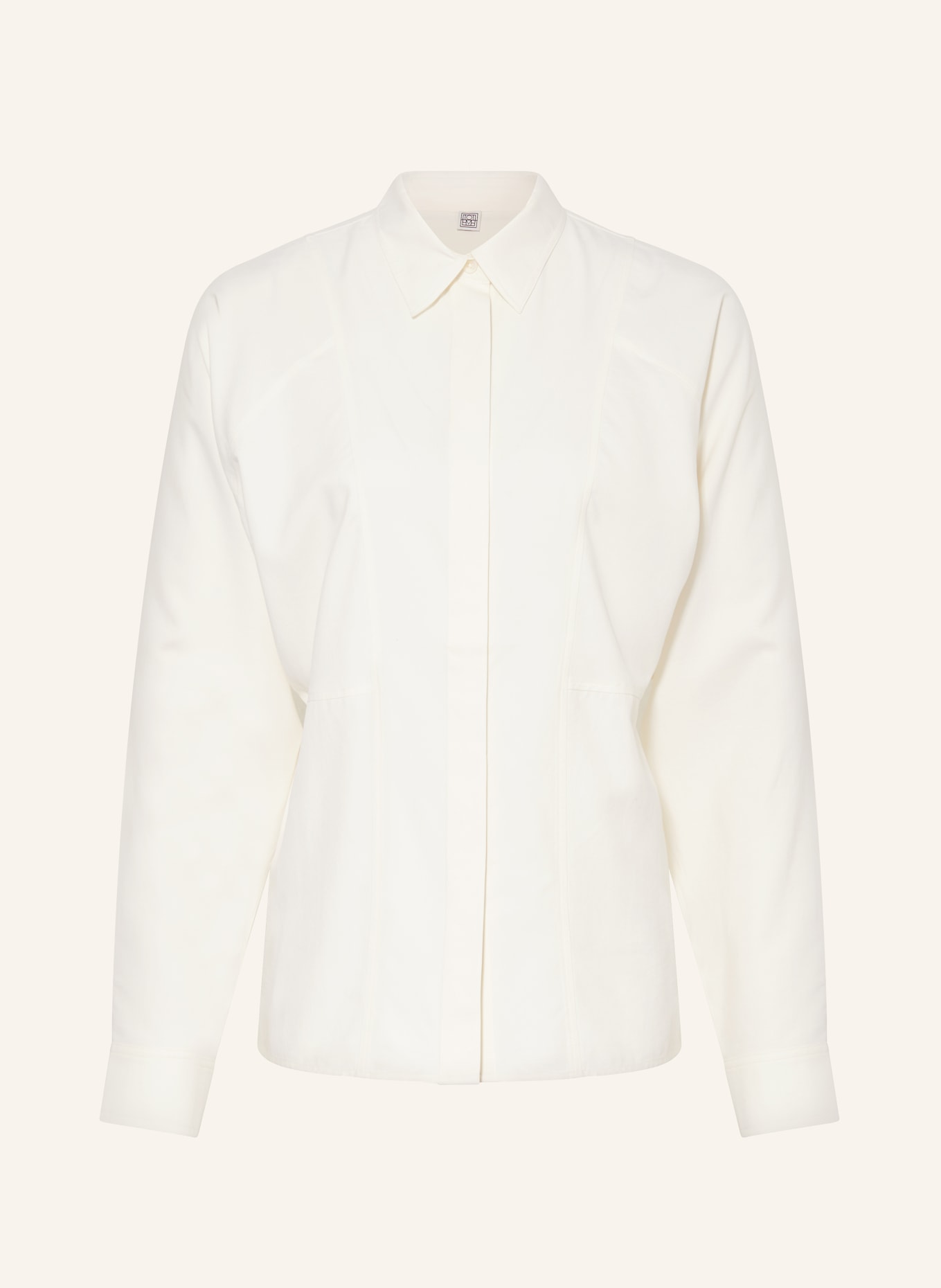 TOTEME Shirt blouse in silk, Color: ECRU (Image 1)