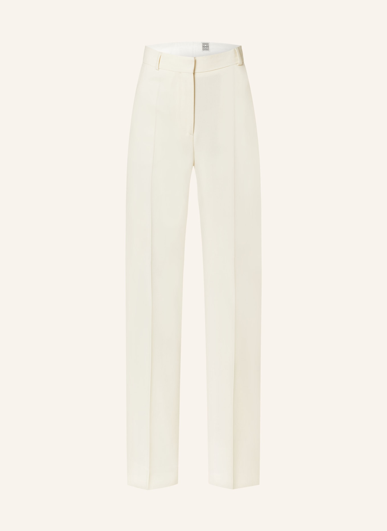 TOTEME Wide leg trousers, Color: WHITE (Image 1)