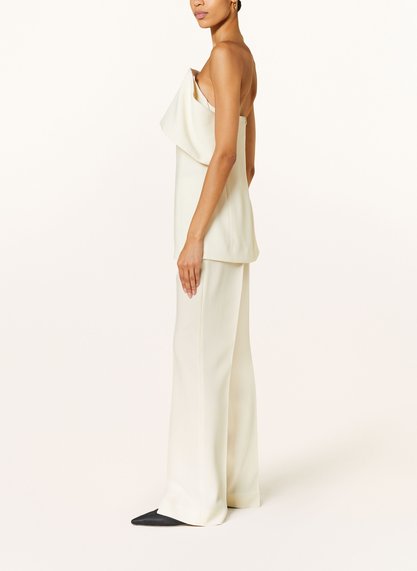 TOTEME Wide leg trousers, Color: WHITE (Image 4)