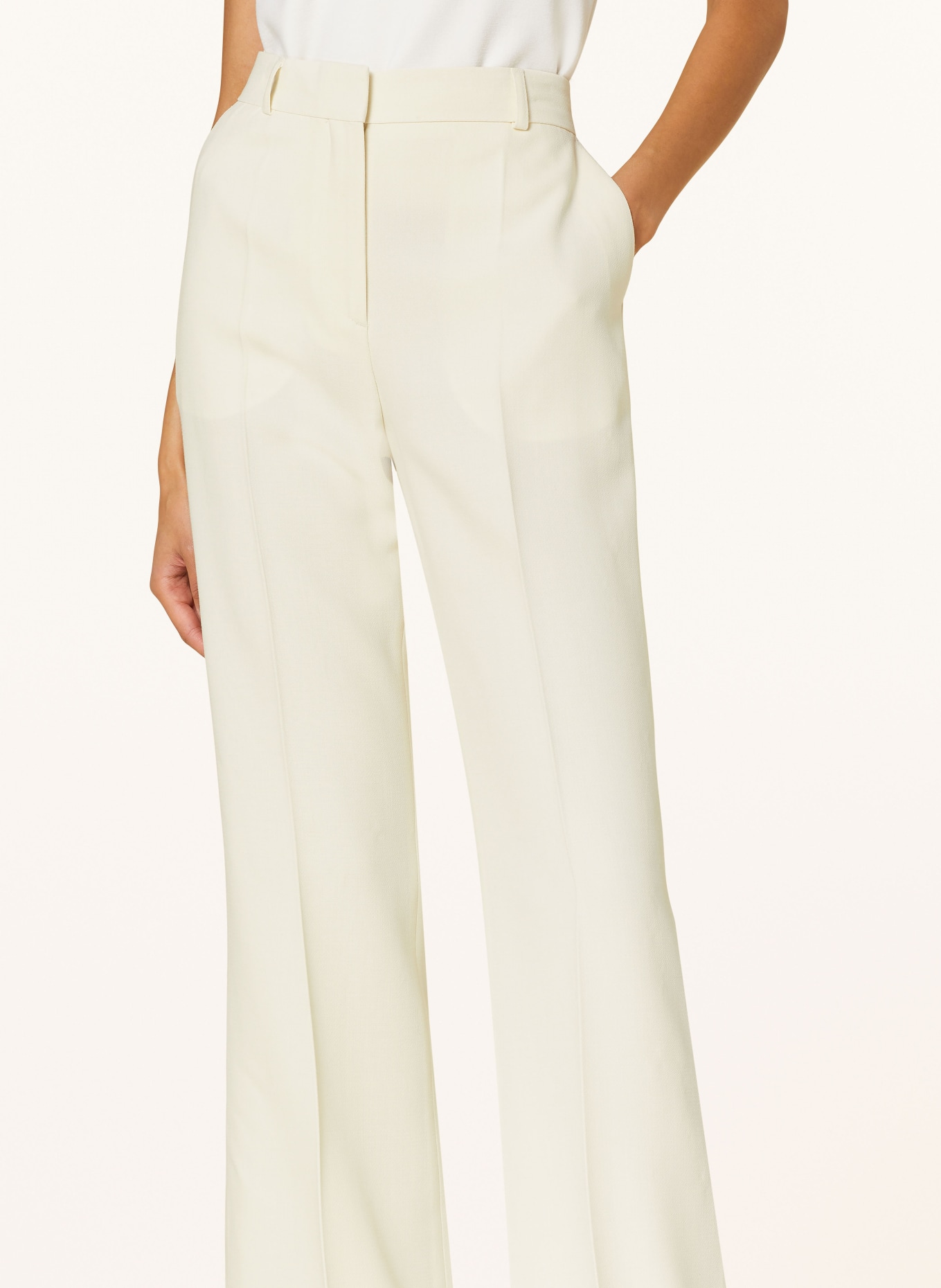 TOTEME Wide leg trousers, Color: WHITE (Image 5)