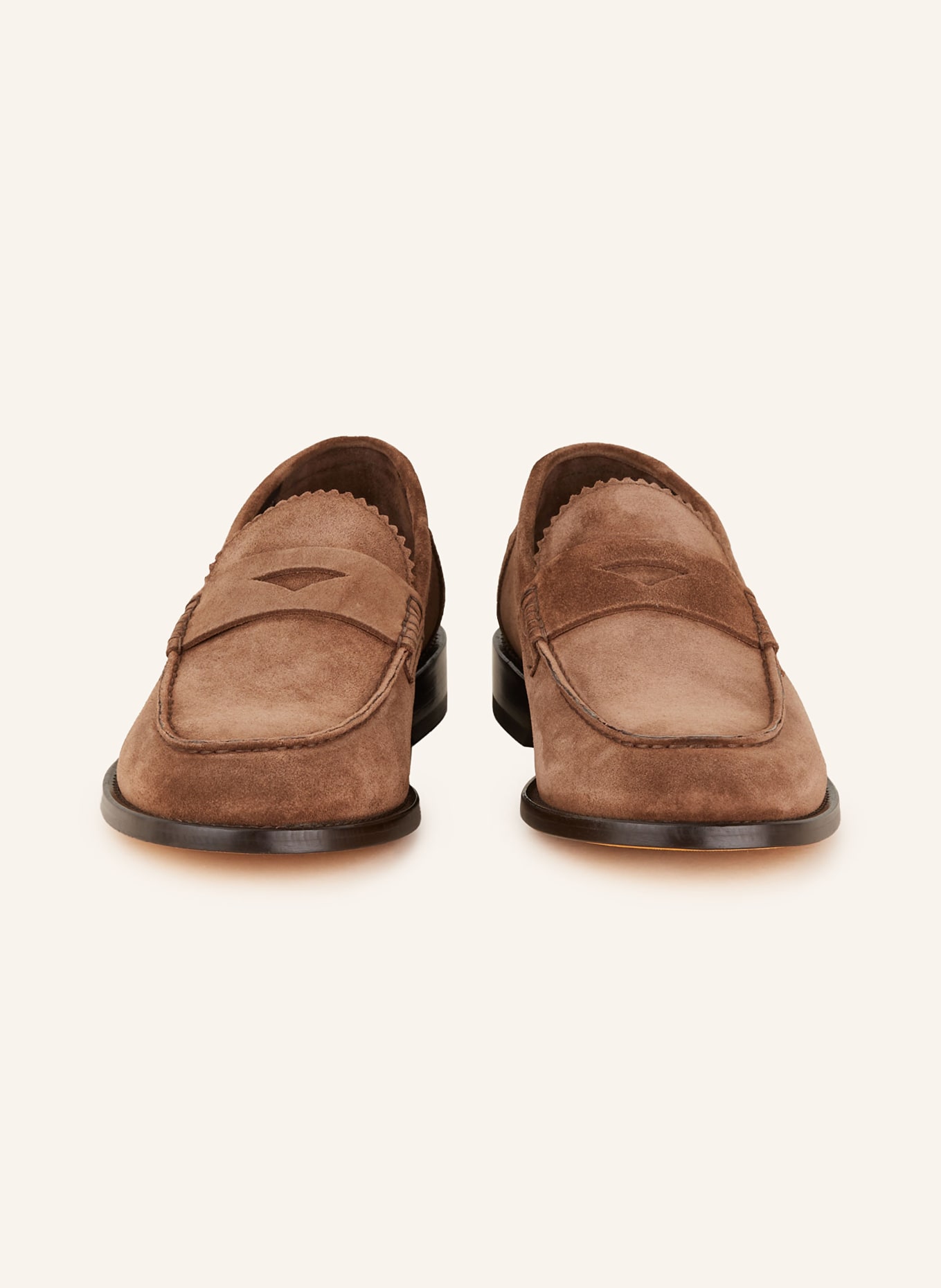 DOUCAL'S Penny loafers, Color: BROWN (Image 3)