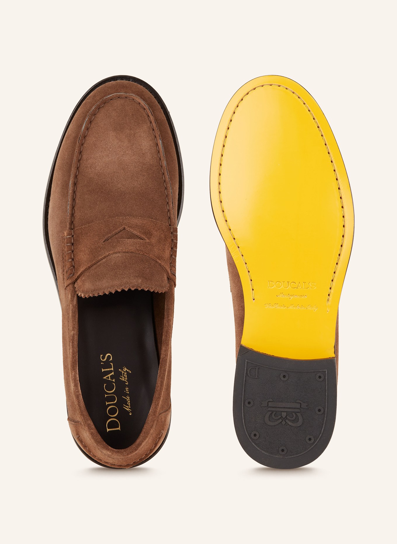DOUCAL'S Penny loafers, Color: BROWN (Image 5)