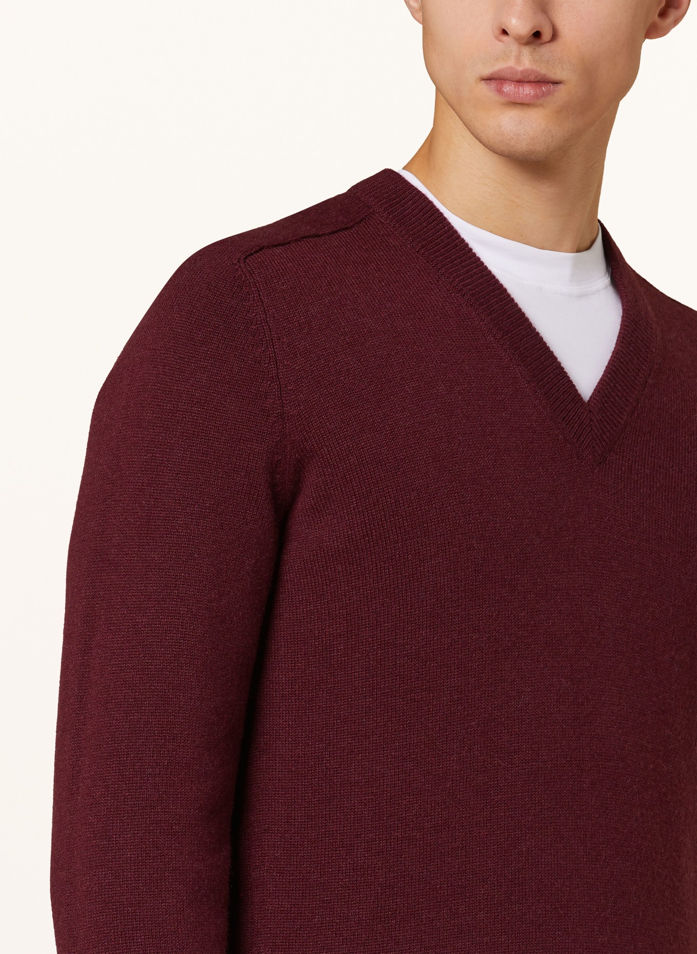 BRUNELLO CUCINELLI Cashmere-Pullover, Farbe: DUNKELROT (Bild 4)