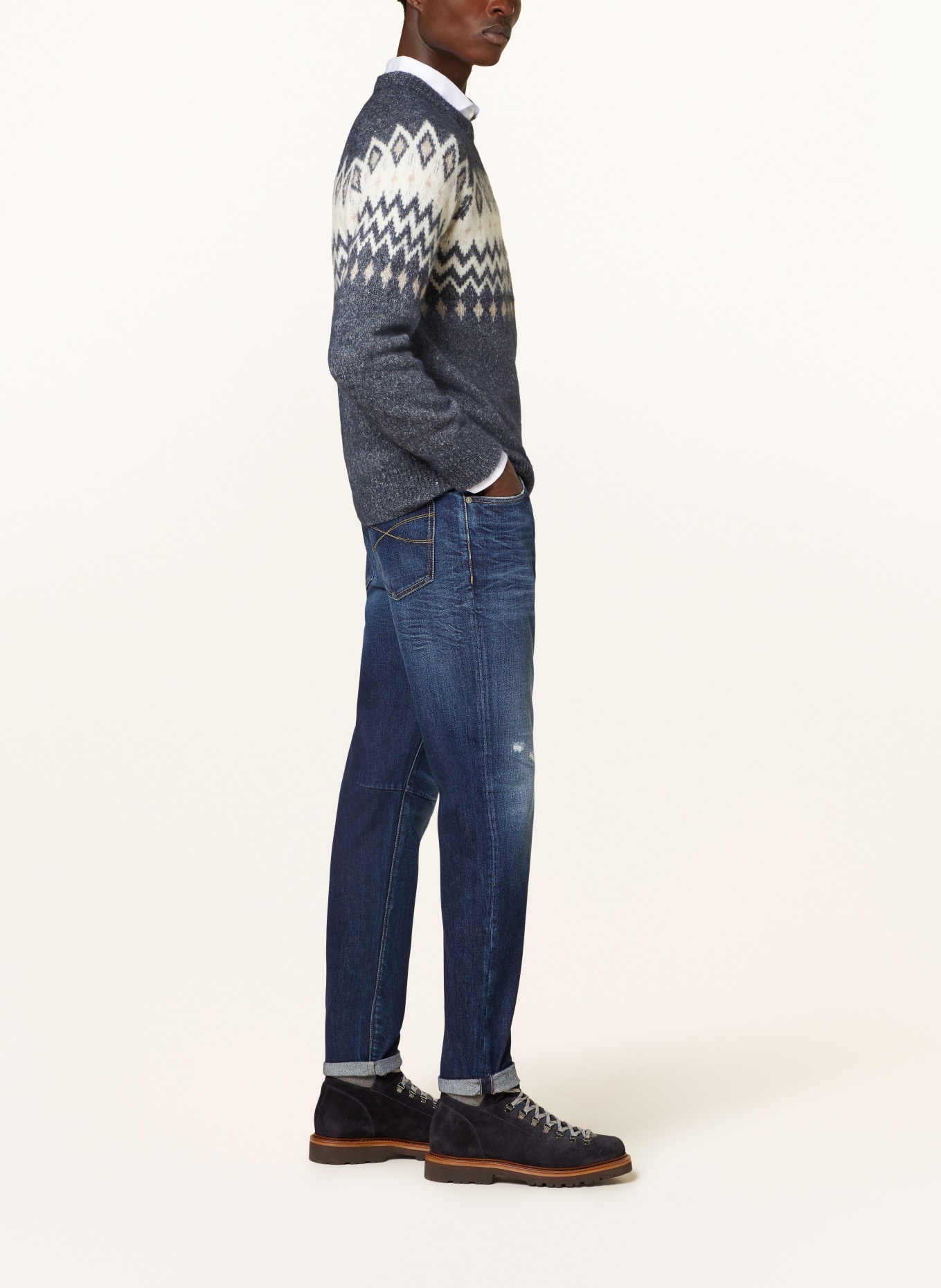 BRUNELLO CUCINELLI Jeans Extra Slim Fit, Farbe: CE2AC Dark Blue (Bild 4)