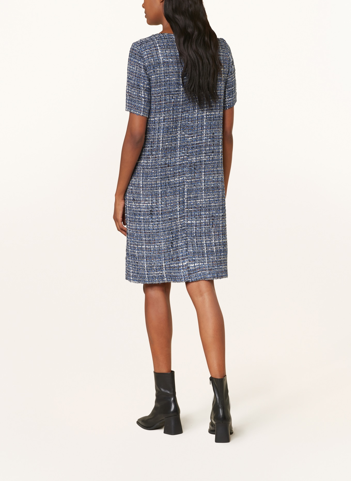 CARTOON Tweed-Kleid, Farbe: DUNKELBLAU/ BLAU (Bild 3)