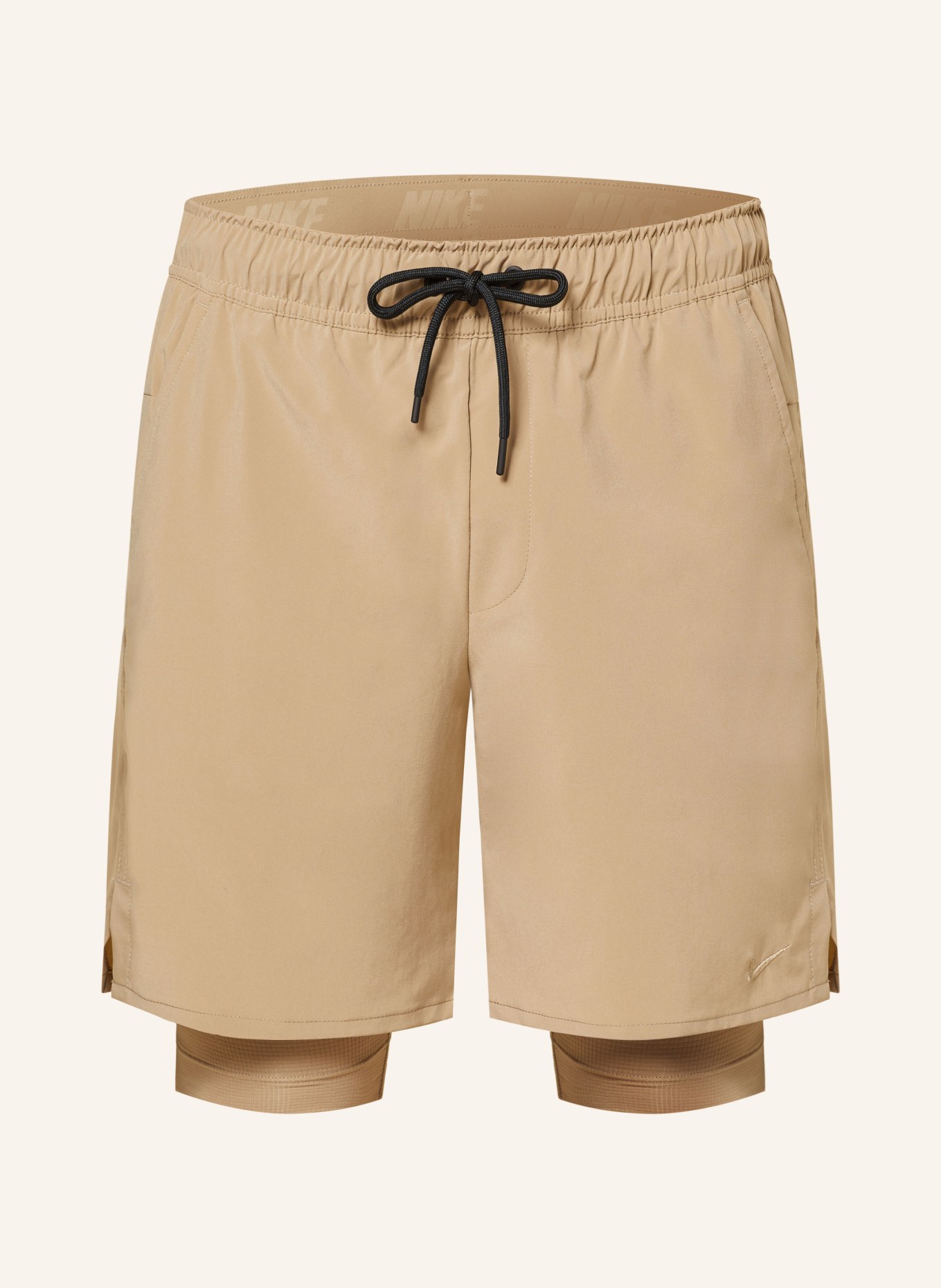 Nike 2-in-1 running shorts UNLIMITED, Color: KHAKI (Image 1)