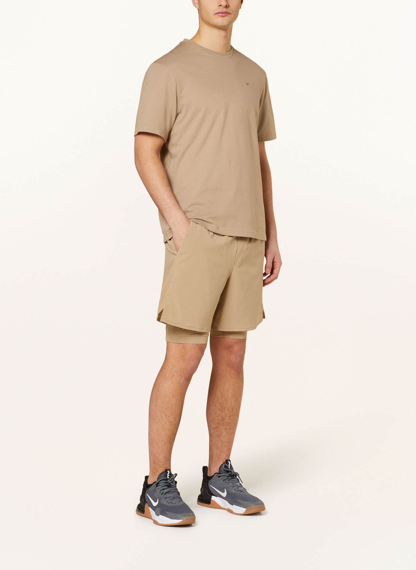 Nike 2-in-1 running shorts UNLIMITED, Color: KHAKI (Image 2)
