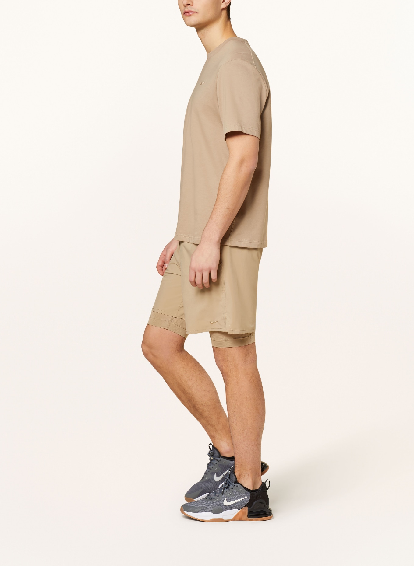 Nike 2-in-1 running shorts UNLIMITED, Color: KHAKI (Image 4)