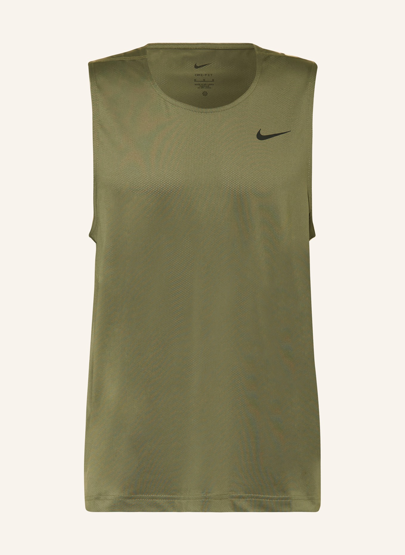 Nike Tílko READY, Barva: OLIVOVÁ (Obrázek 1)