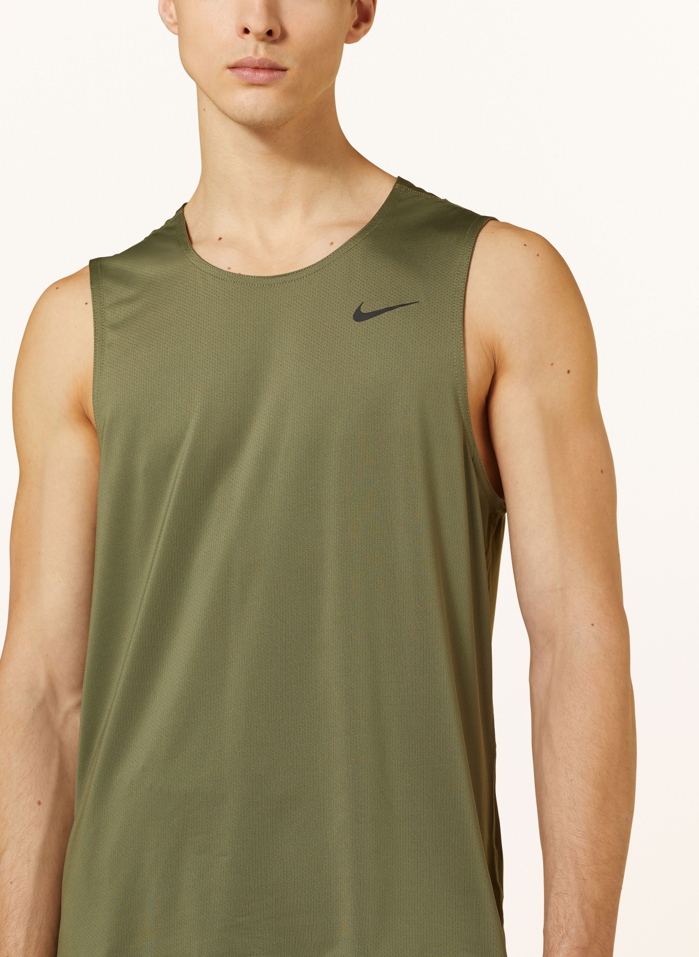 Nike Tank top READY, Kolor: OLIWKOWY (Obrazek 4)