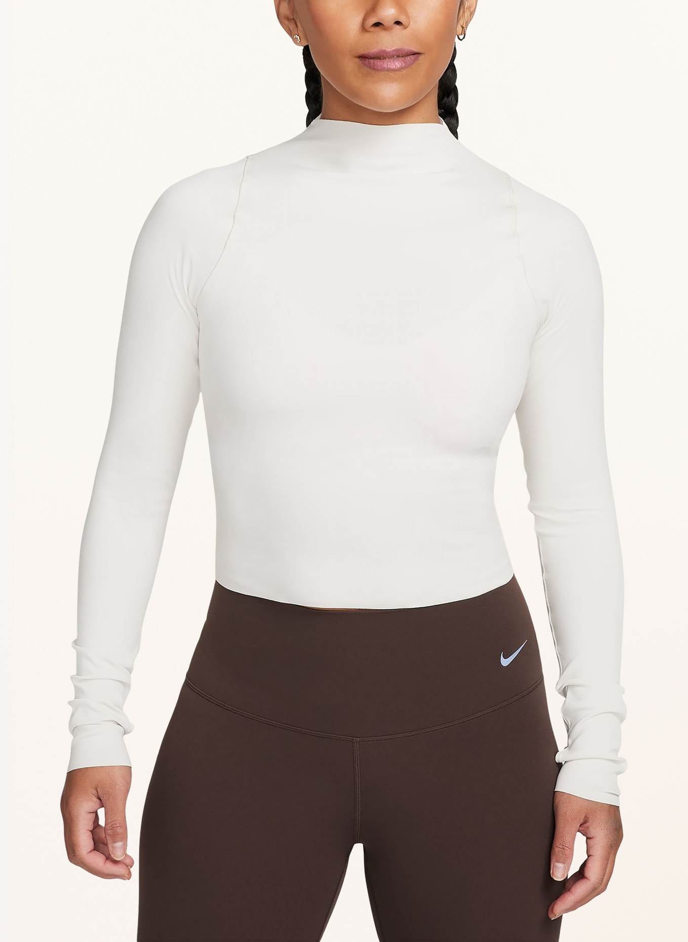 Nike Tričko s dlouhým rukávem ZENVY, Barva: KRÉMOVÁ (Obrázek 2)