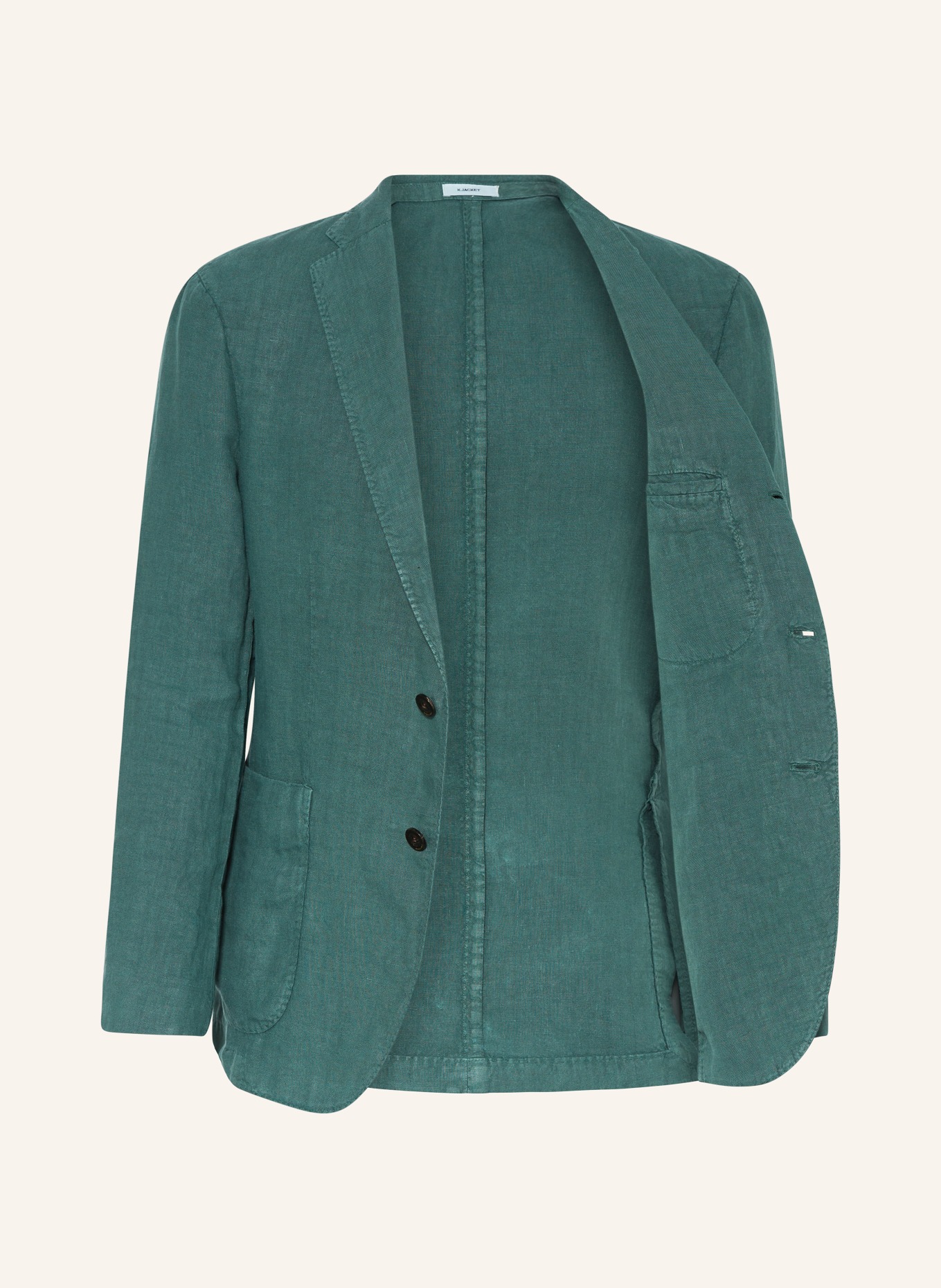 BOGLIOLI Linen jacket extra slim fit, Color: DARK GREEN (Image 4)