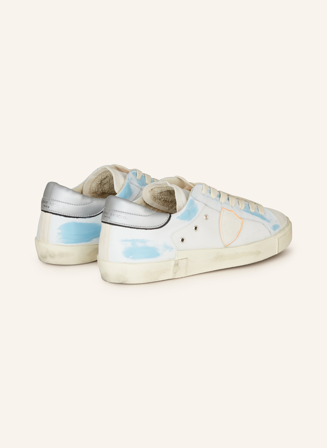 PHILIPPE MODEL Sneakers PRSX, Color: WHITE/ LIGHT BLUE (Image 2)