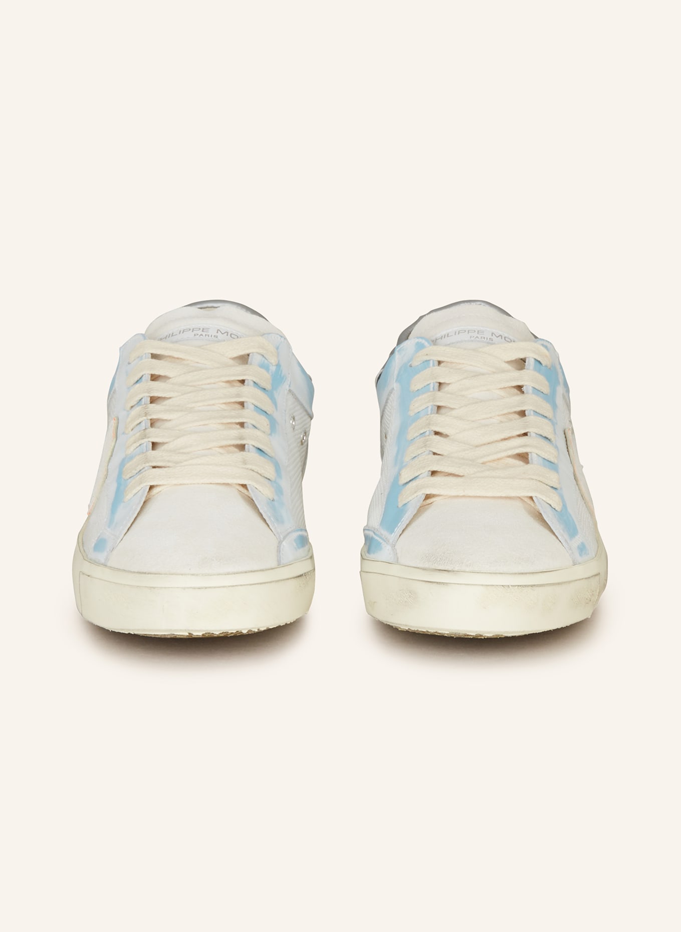 PHILIPPE MODEL Sneakers PRSX, Color: WHITE/ LIGHT BLUE (Image 3)