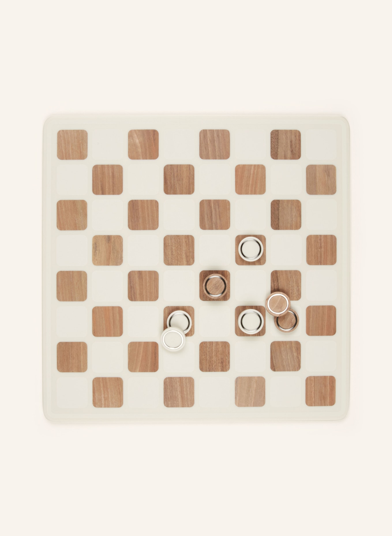 BRUNELLO CUCINELLI Checkers game set: BEIGE