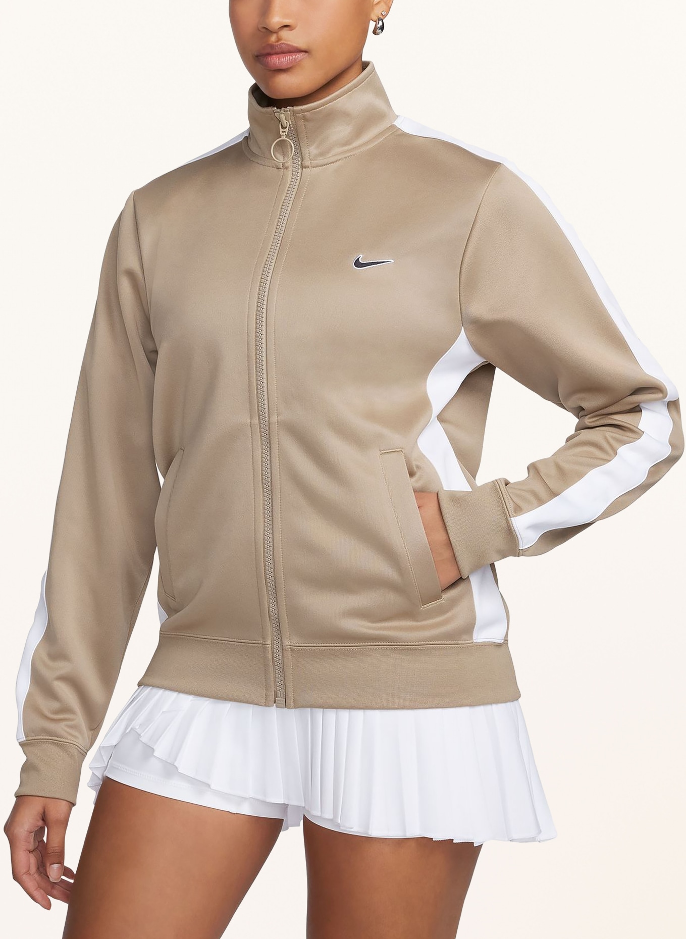 Nike Tréninková bunda, Barva: KHAKI/ BÍLÁ (Obrázek 2)