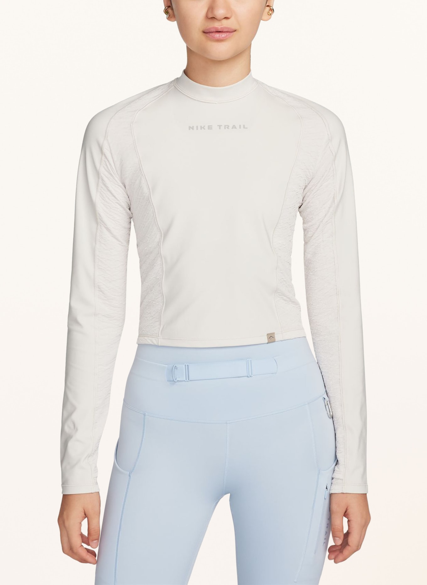 Nike Running shirt DRI-FIT TRAIL, Color: CREAM (Image 2)