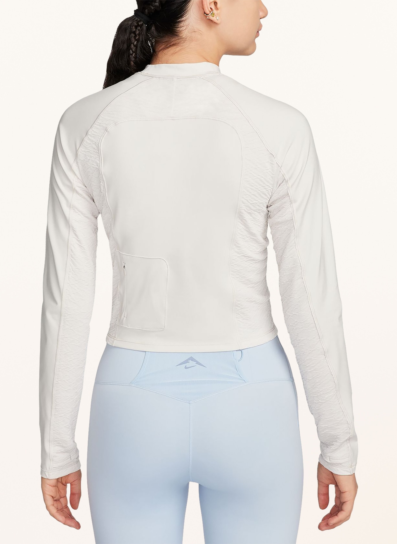 Nike Running shirt DRI-FIT TRAIL, Color: CREAM (Image 3)