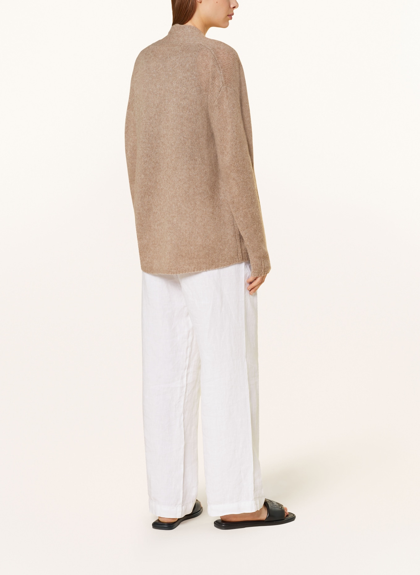 lilienfels Knit cardigan with cashmere, Color: BEIGE (Image 3)