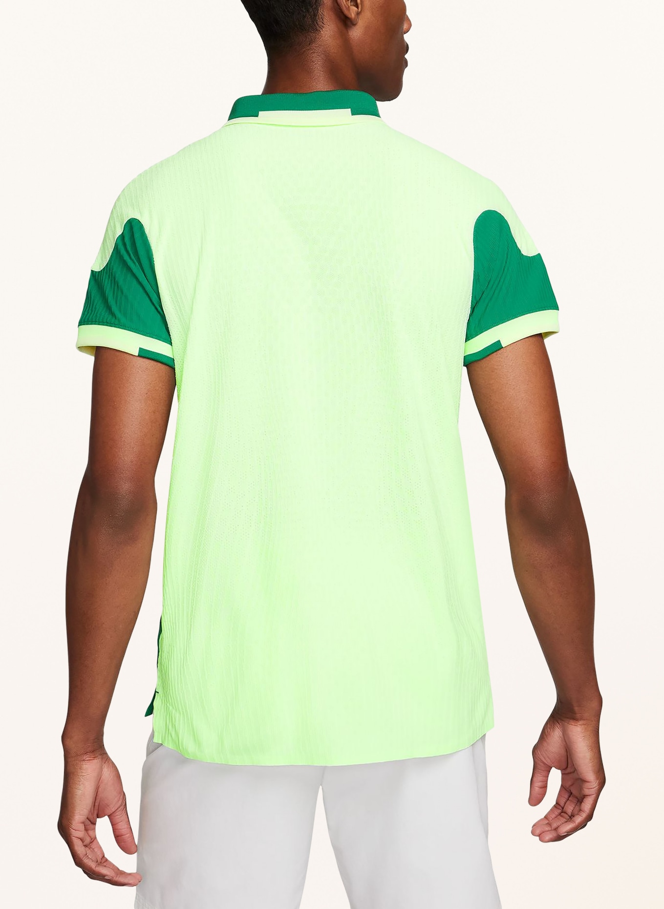Nike Performance polo shirt COURT SLAM, Color: GREEN/ LIGHT YELLOW (Image 3)