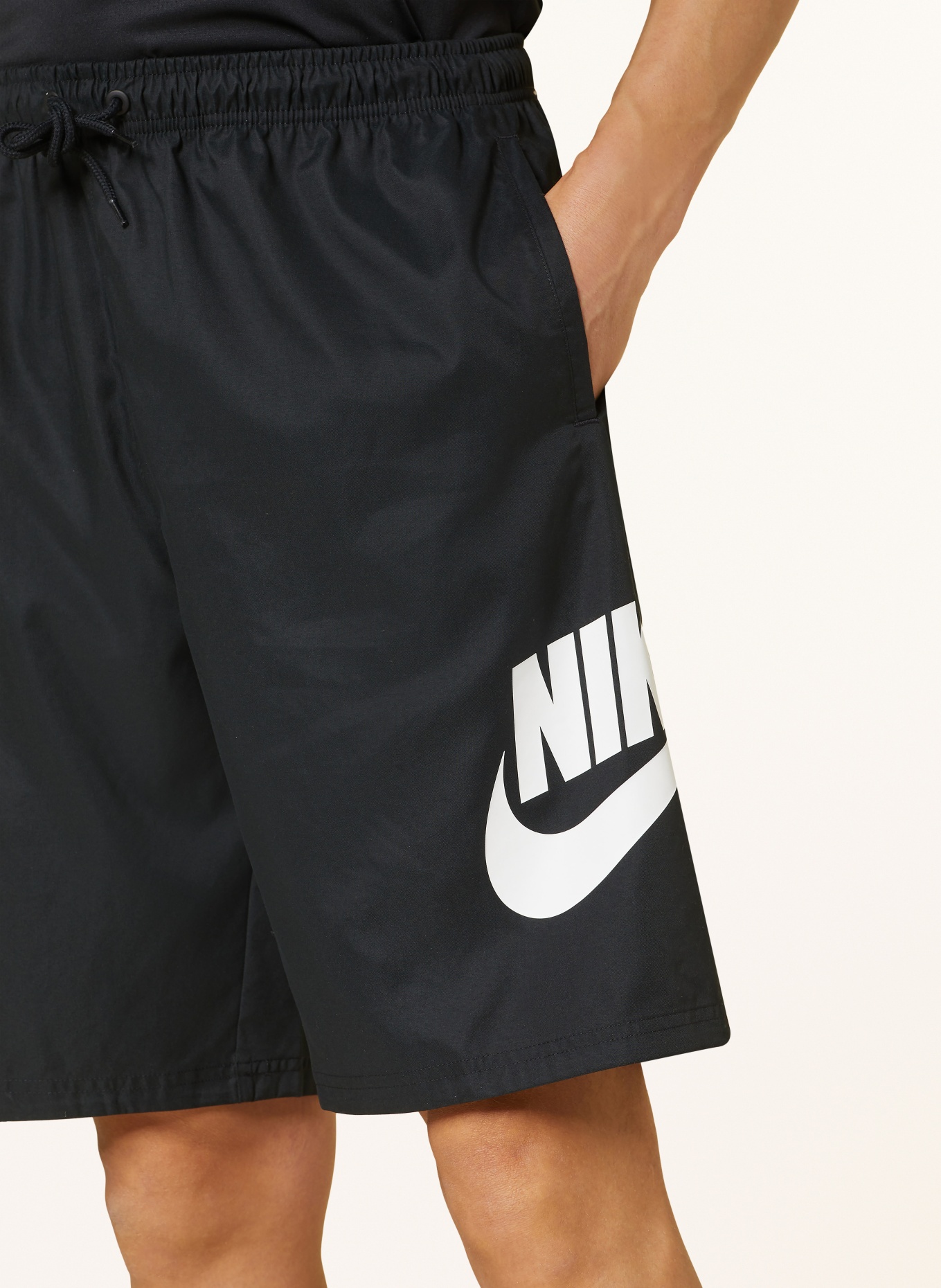 Nike Šortky CLUB, Barva: ČERNÁ (Obrázek 5)