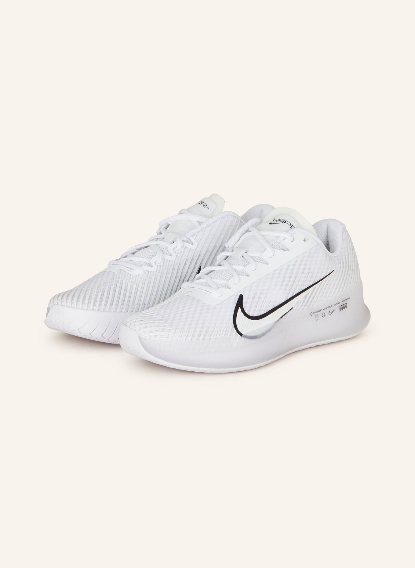 Nike Tennis shoes NIKECOURT AIR ZOOM VAPOR 11, Color: WHITE/ BLACK (Image 1)