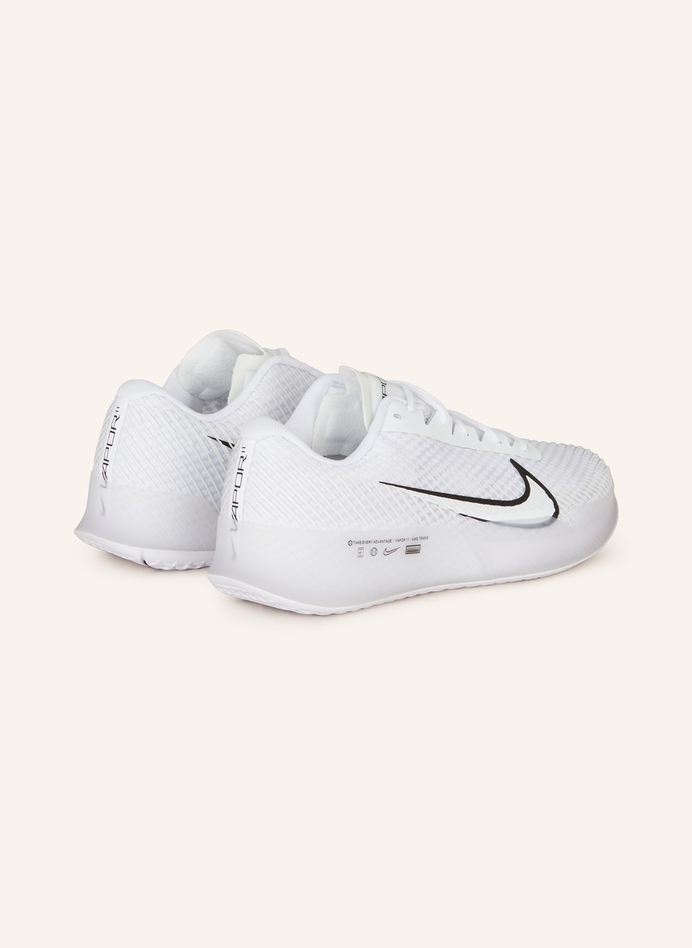 Nike Tennis shoes NIKECOURT AIR ZOOM VAPOR 11, Color: WHITE/ BLACK (Image 2)