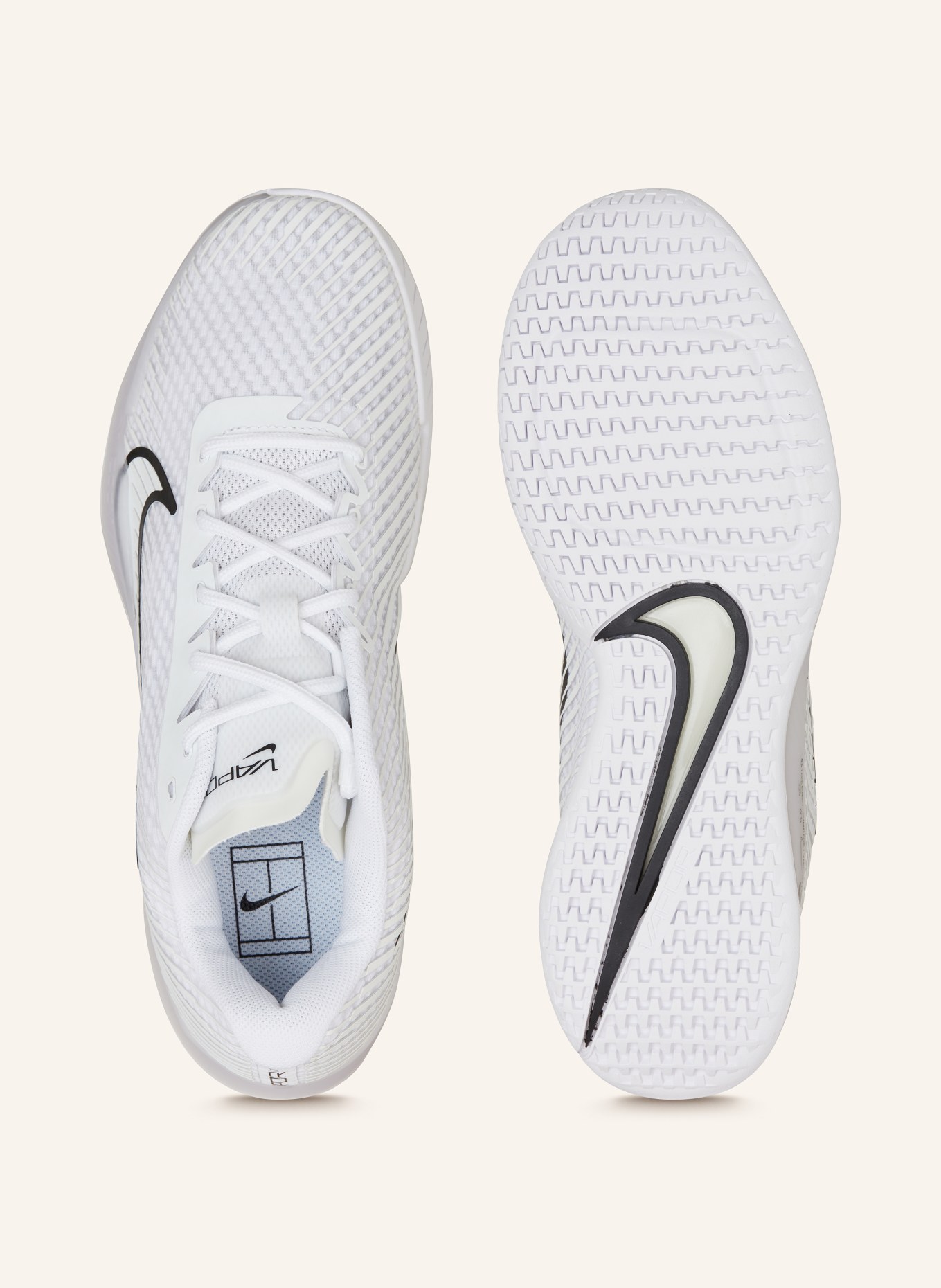 Nike Tennisschuhe NIKECOURT AIR ZOOM VAPOR 11, Farbe: WEISS/ SCHWARZ (Bild 5)