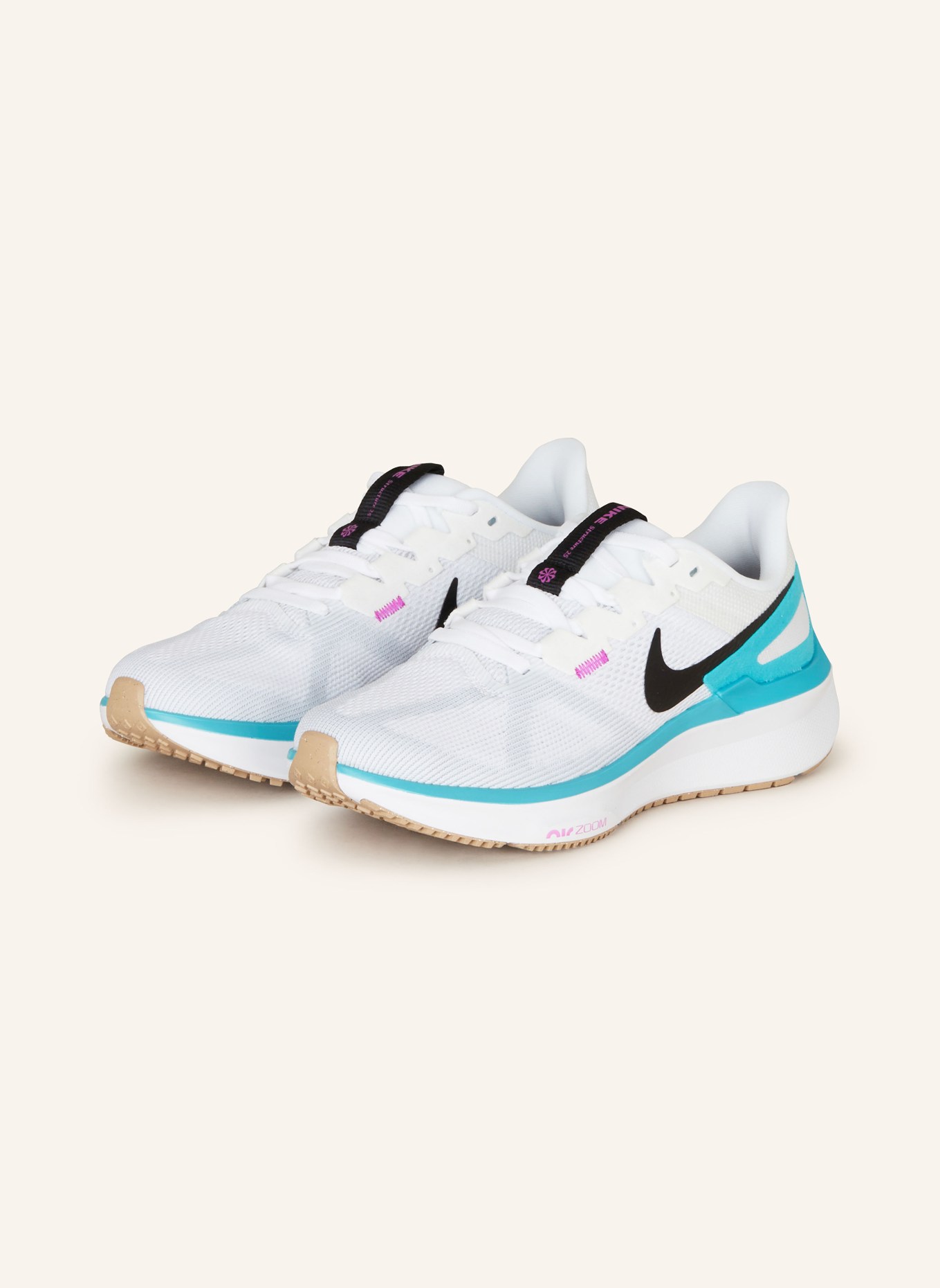 Nike Buty do biegania STRUCTURE 25, Kolor: BIAŁY/ CZARNY (Obrazek 1)