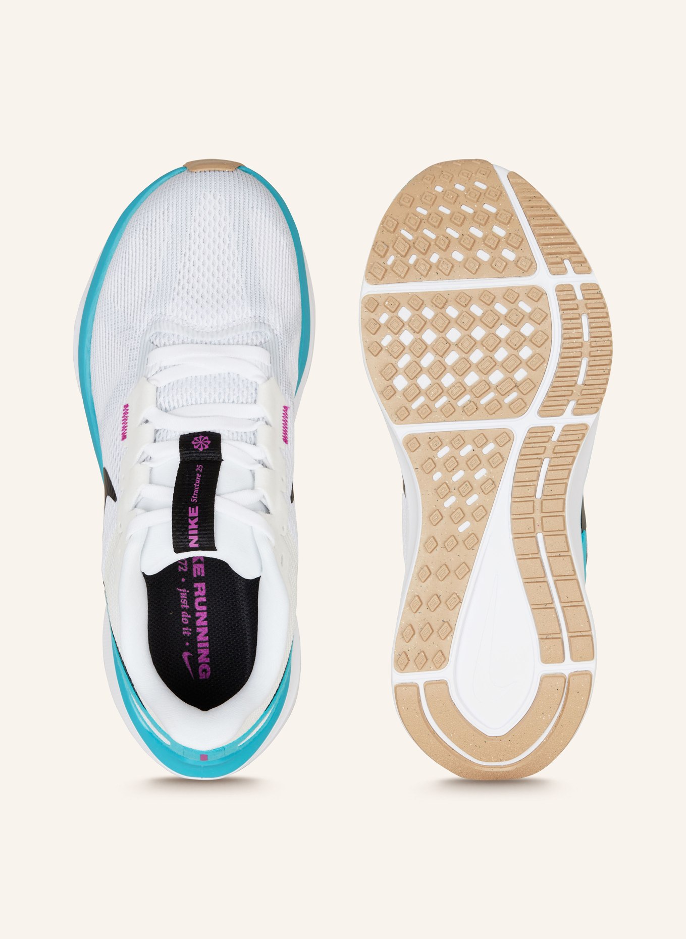 Nike Buty do biegania STRUCTURE 25, Kolor: BIAŁY/ CZARNY (Obrazek 5)